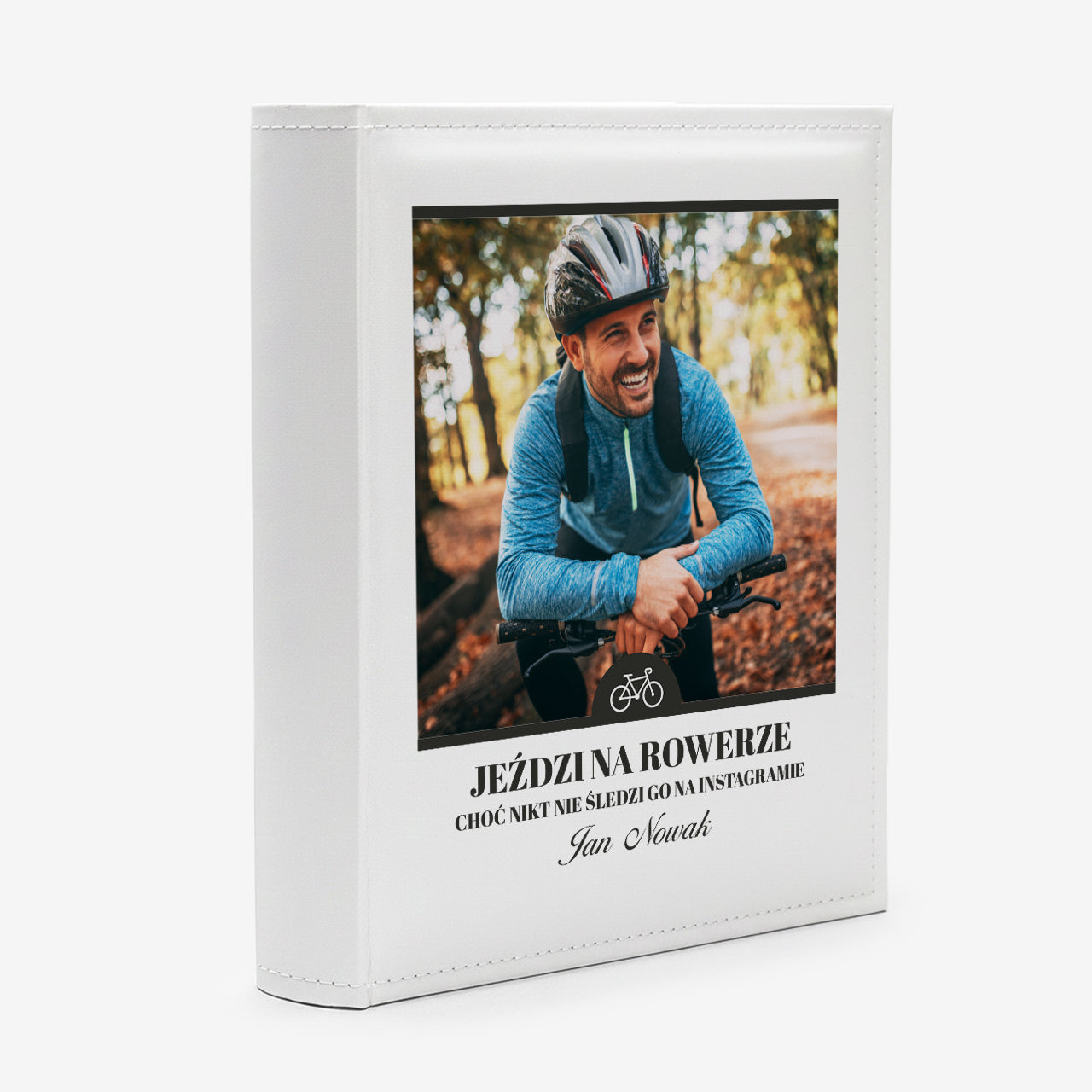 Album na wklejane zdjęcia na prezent dla rowerzysty album do zdjęć gadżet dla rowerzysty album do wklejania zdjęć