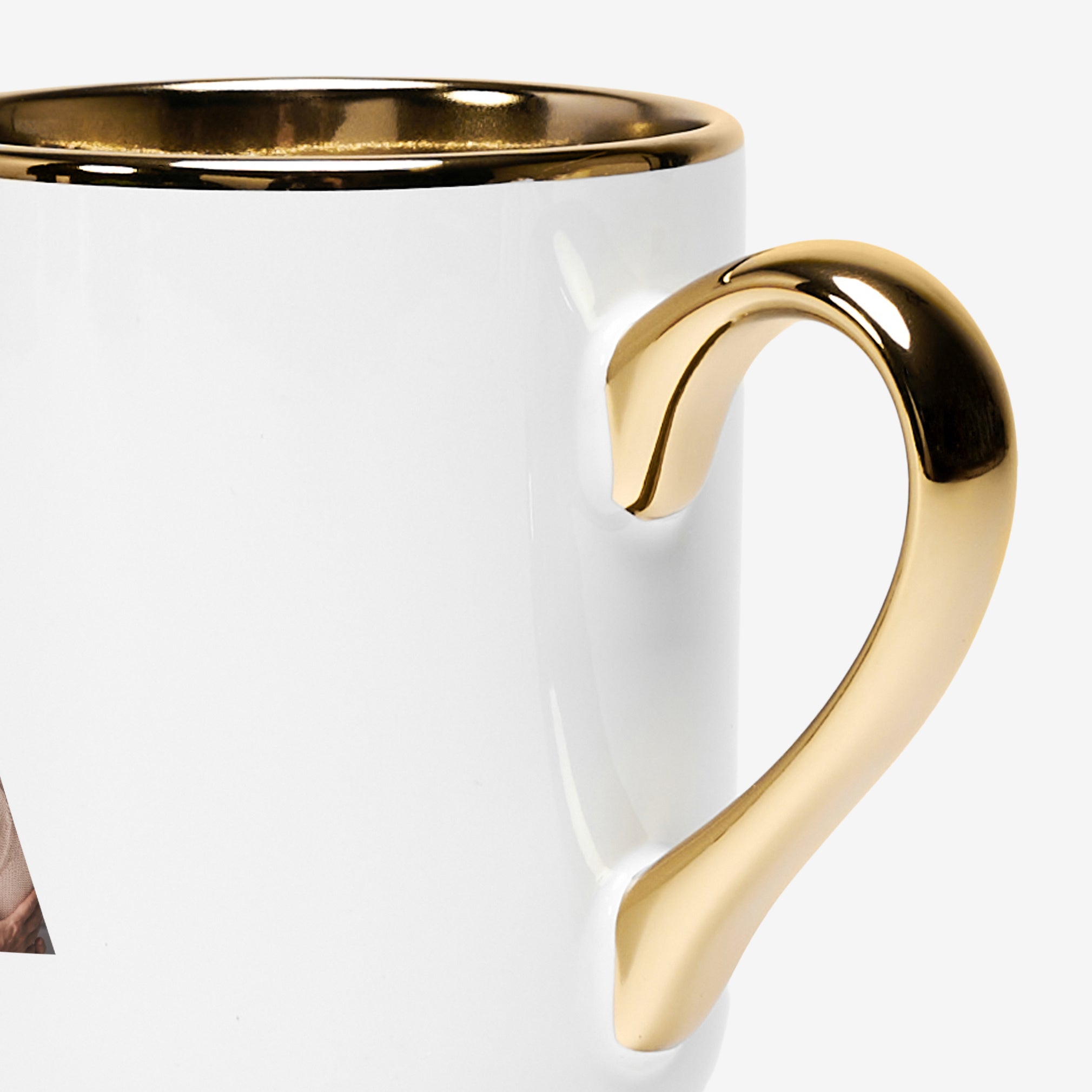 Kubek biało złoty ze zdjęciami - prezent dla mamy