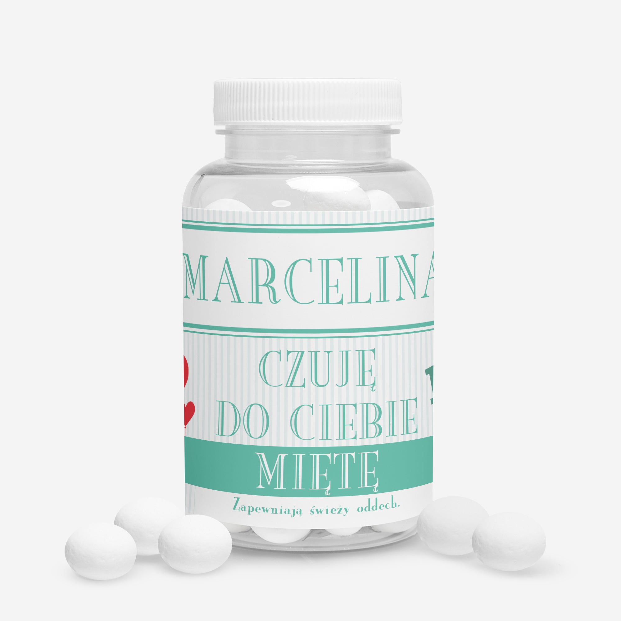 Personalizowane cukierki dla ukochanej - Czuję do Ciebie mięte
