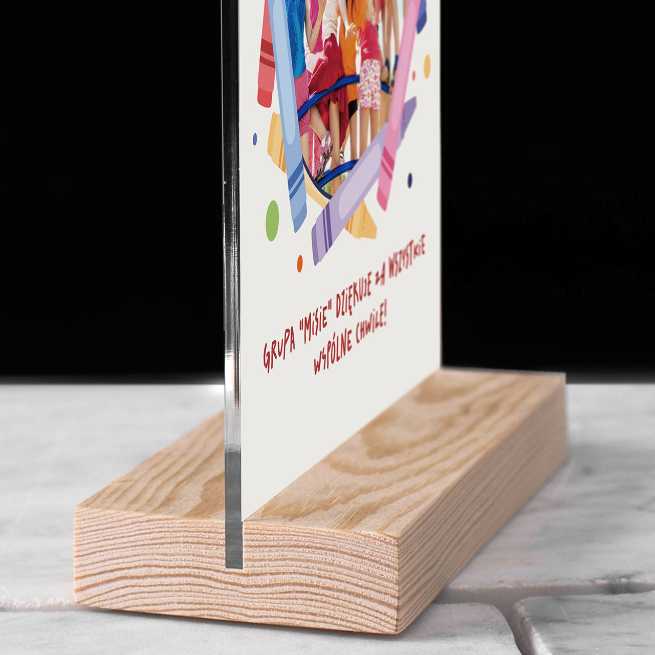 Statuetka ze zdjęciem - prezent na podziękowanie dla nauczycielki przedszkola prezent dla przedszkolanki