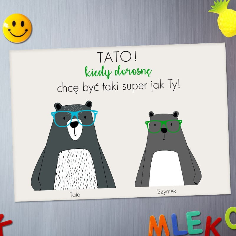 Personalizowany magnes - drobiazg na Dzień Taty