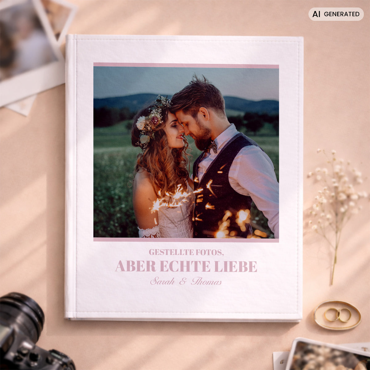Fotoalbum zum Einkleben - Echte Liebe Geschenk für ein Paar