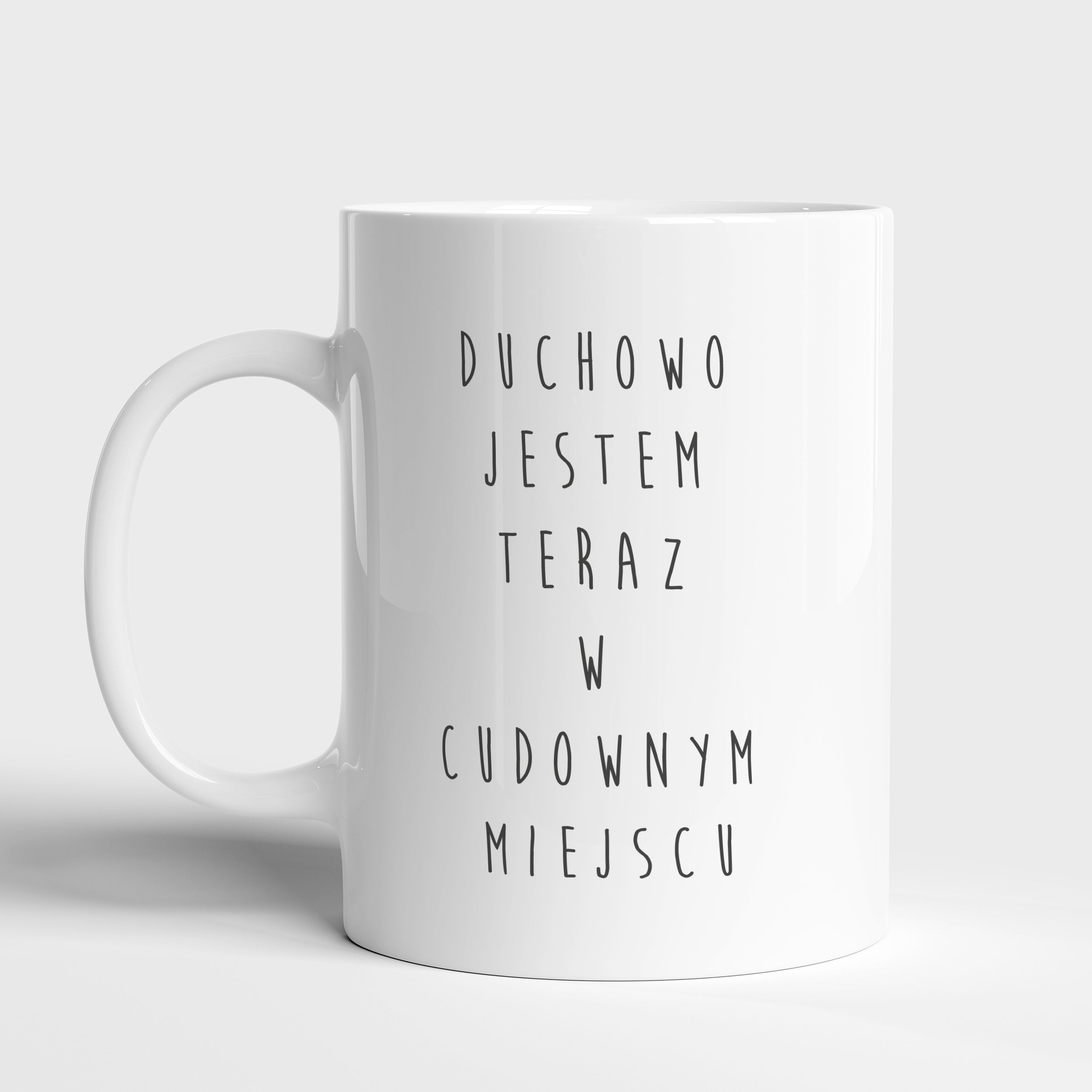 Kubek joginki - Cudowne Miejsce prezent dla joginki personalizowany kubek kubek z nadrukiem prezent dla niej