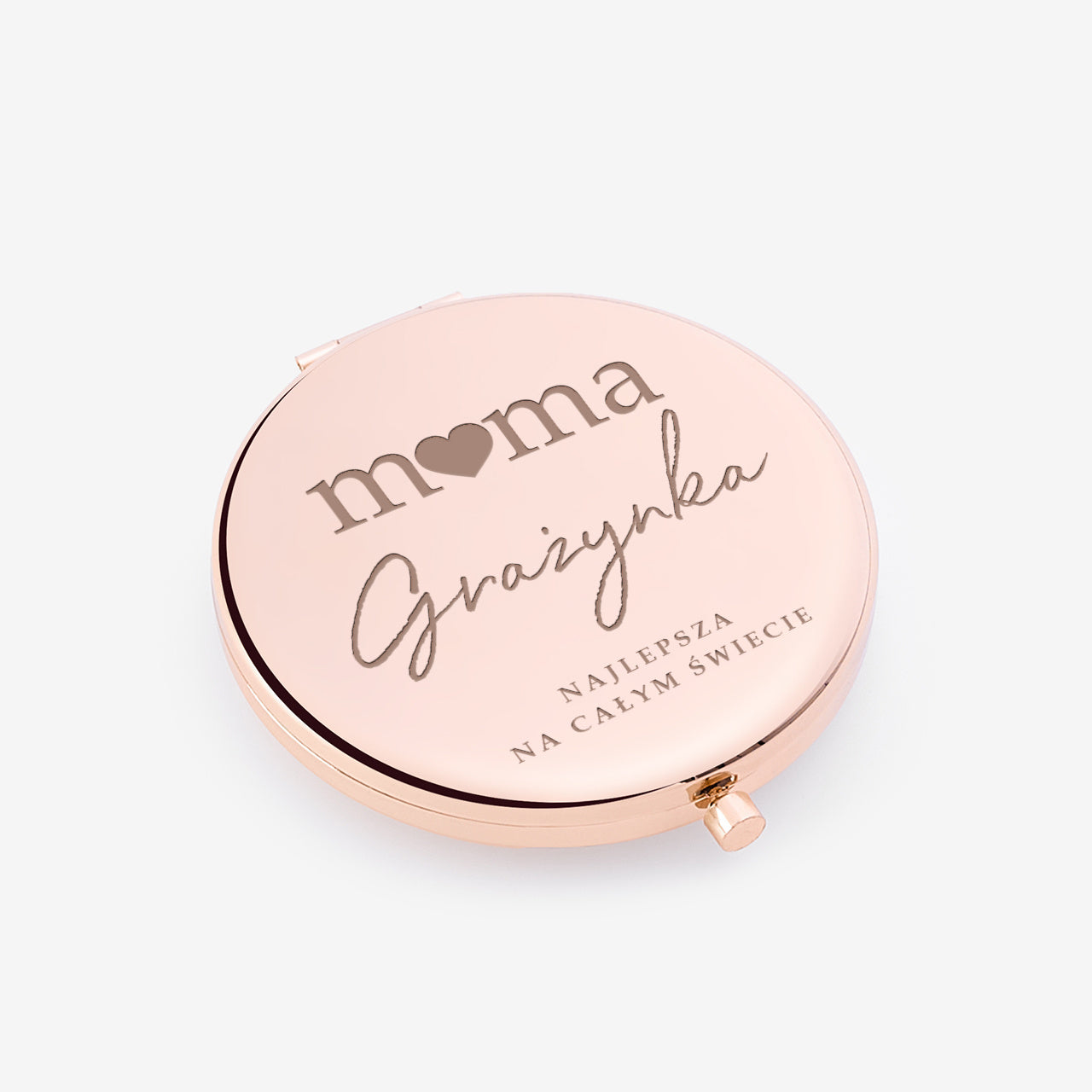 Lusterko na Dzień Mamy - elegancki upominek dla mamy prezent na dzień matki lusterko kieszonkowe