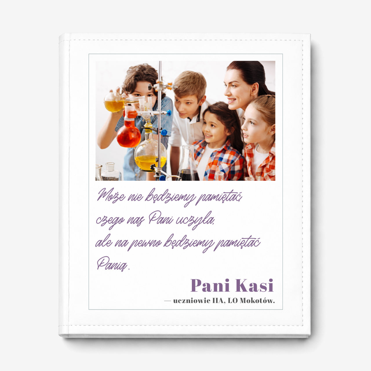 Album dla nauczyciela na pożegnanie - prezent na zakończenie szkoły dla nauczyciela album fotograficzny