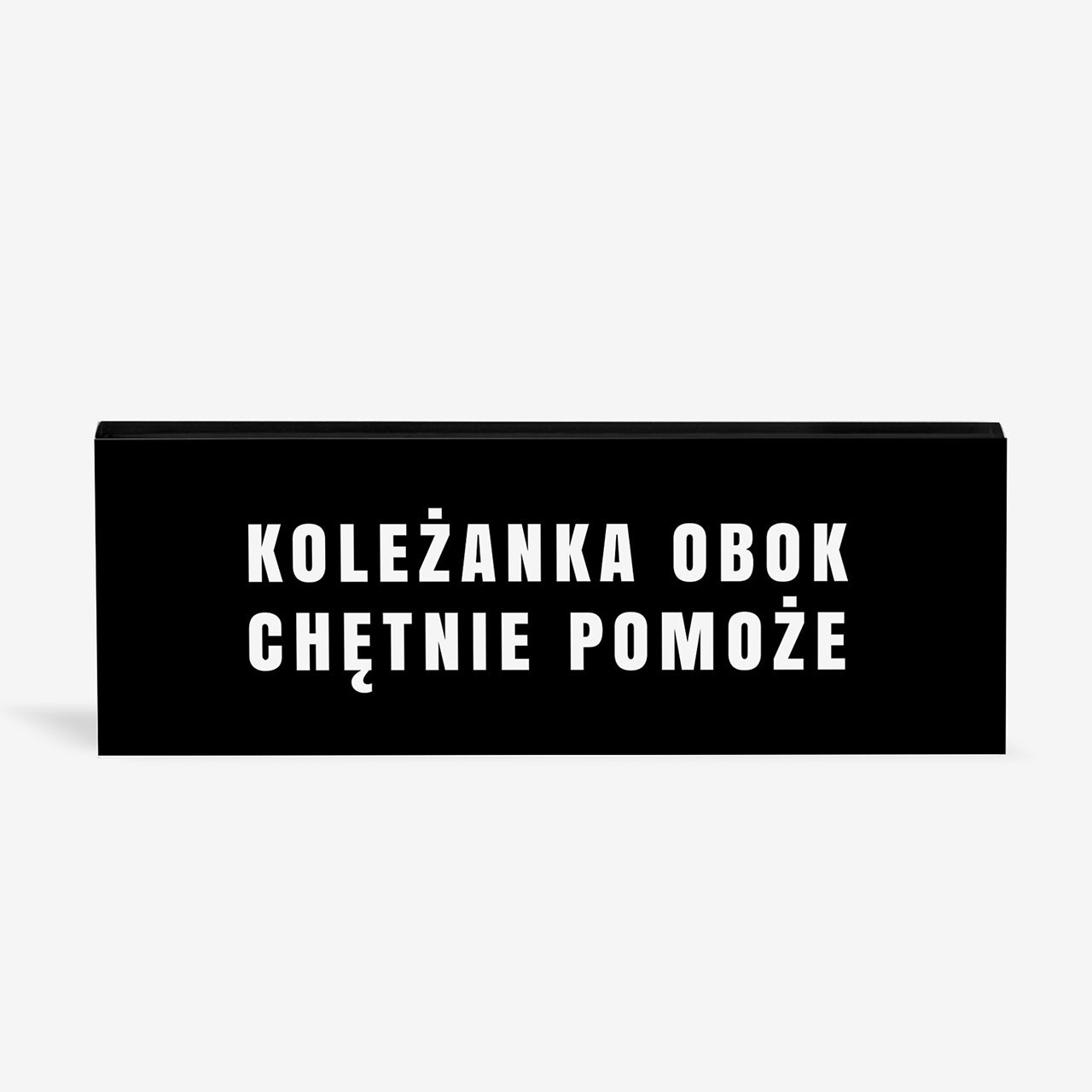 Tabliczka na biurko z personalizacją - prezent dla koleżanki z pracy