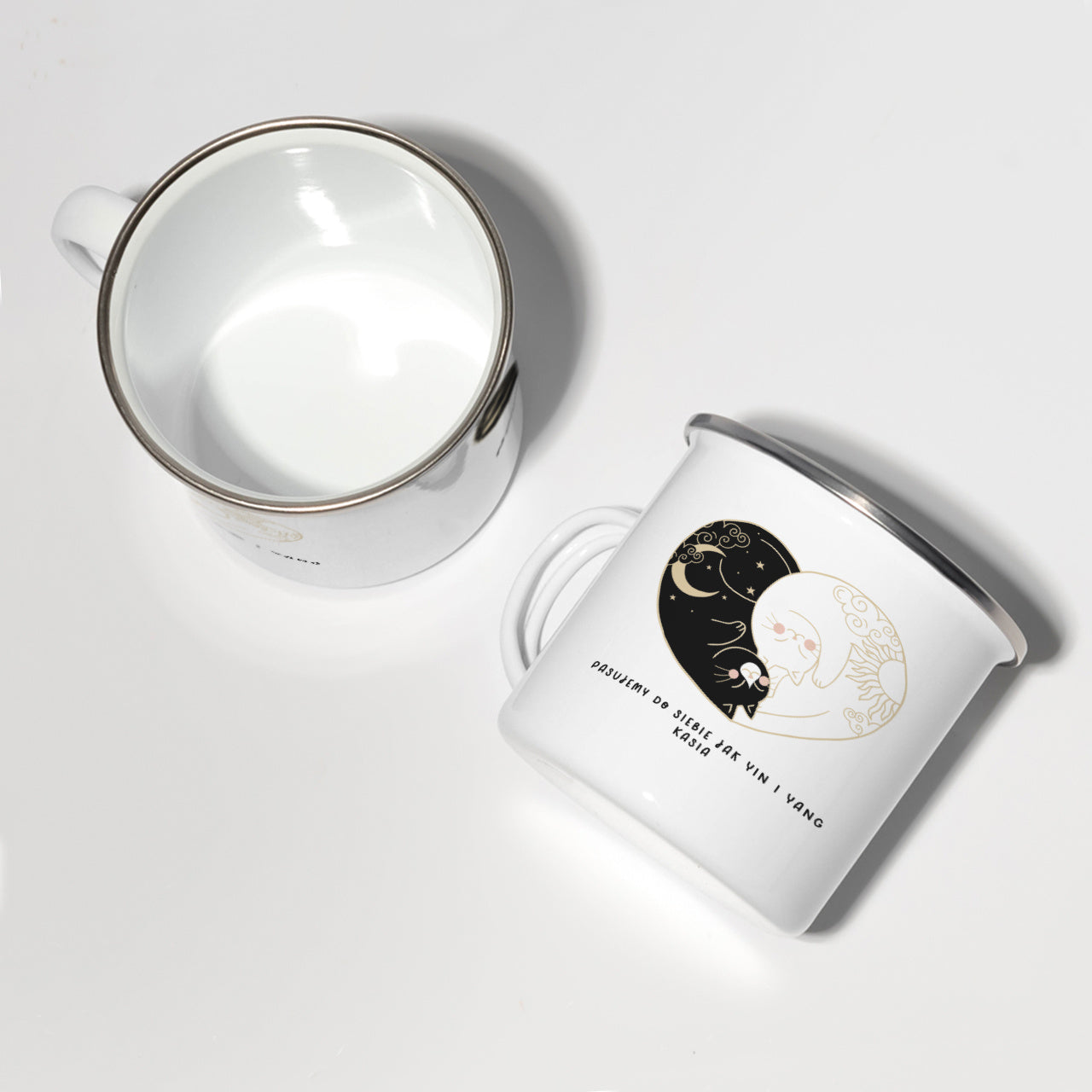 Personalizowane kubki na Walentynki - yin i yang