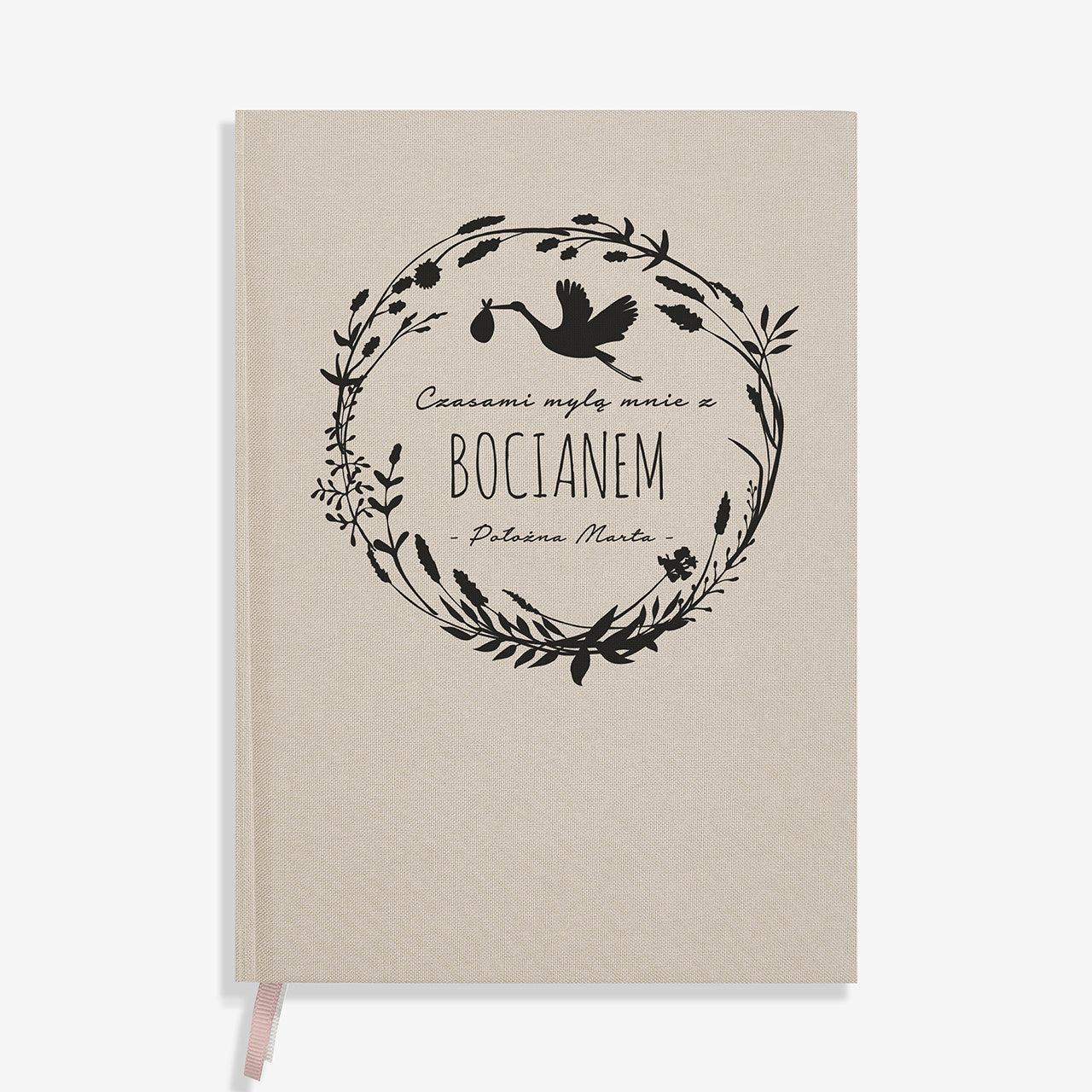 Planner personalizowany - prezent dla położnej - biały