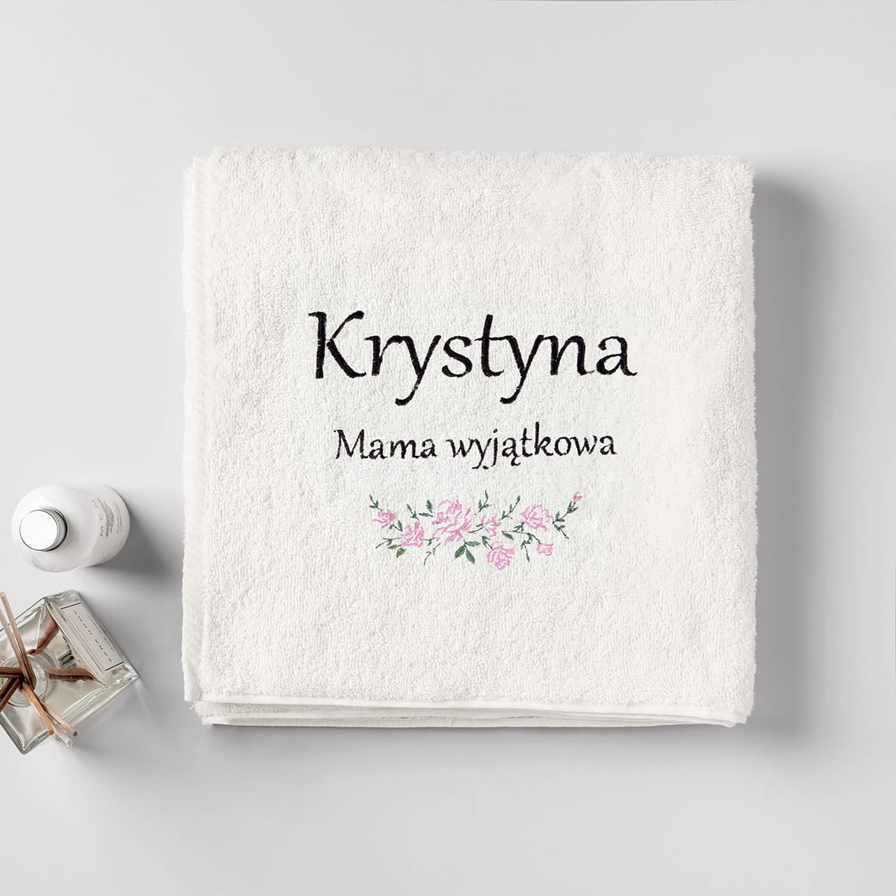 Ręcznik z haftem dla mamy - wyjątkowa mama