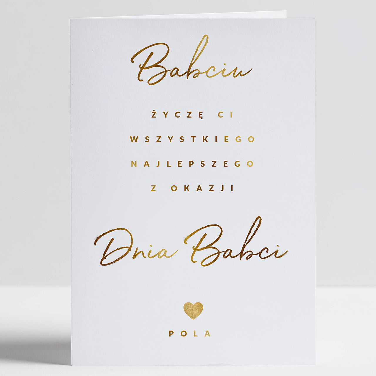 Kartka z okazji Dnia Babci - personalizowana kartka na Dzień Babci kartka dla babci upominek na Dzień Babci