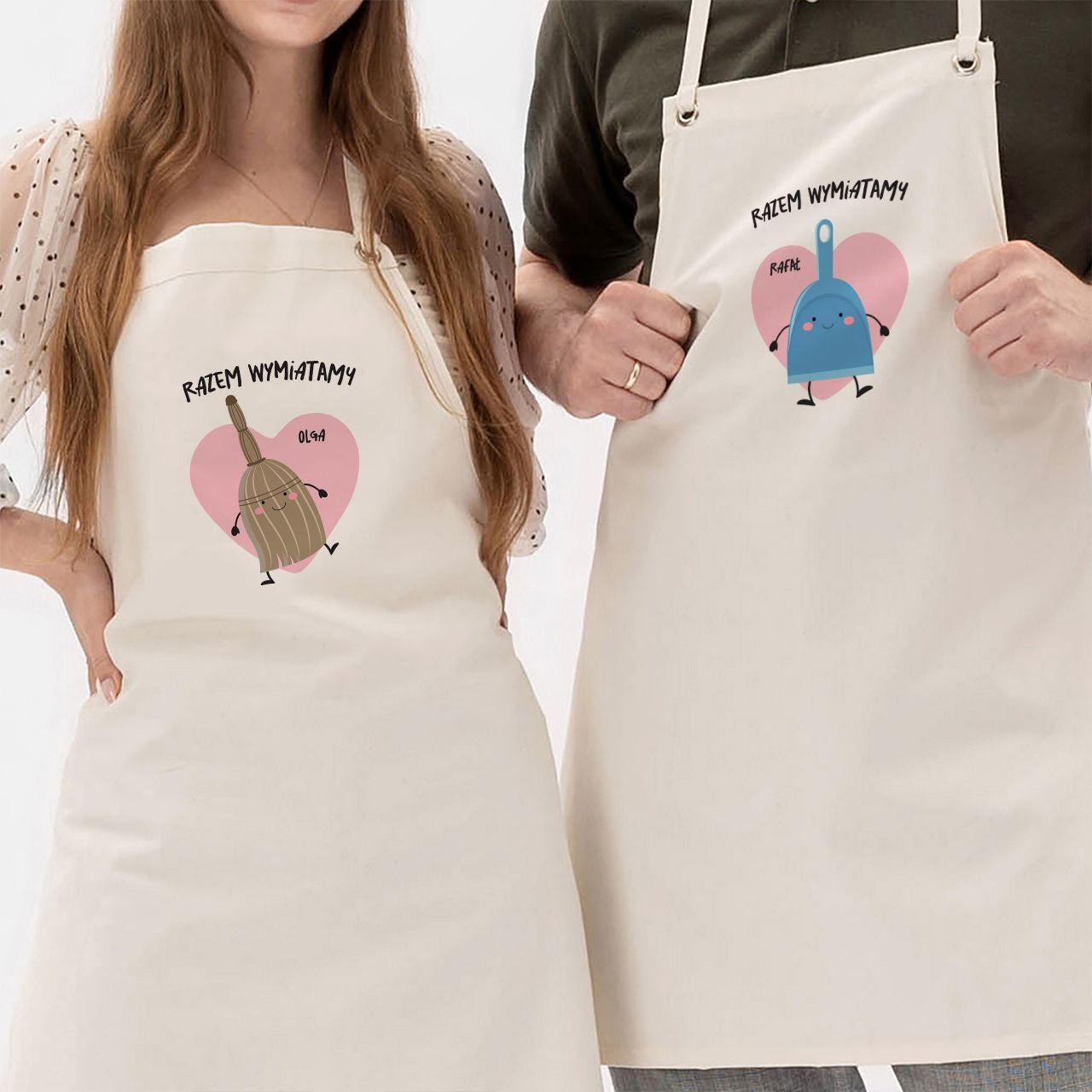 Personalizowane fartuchy - prezent dla pary