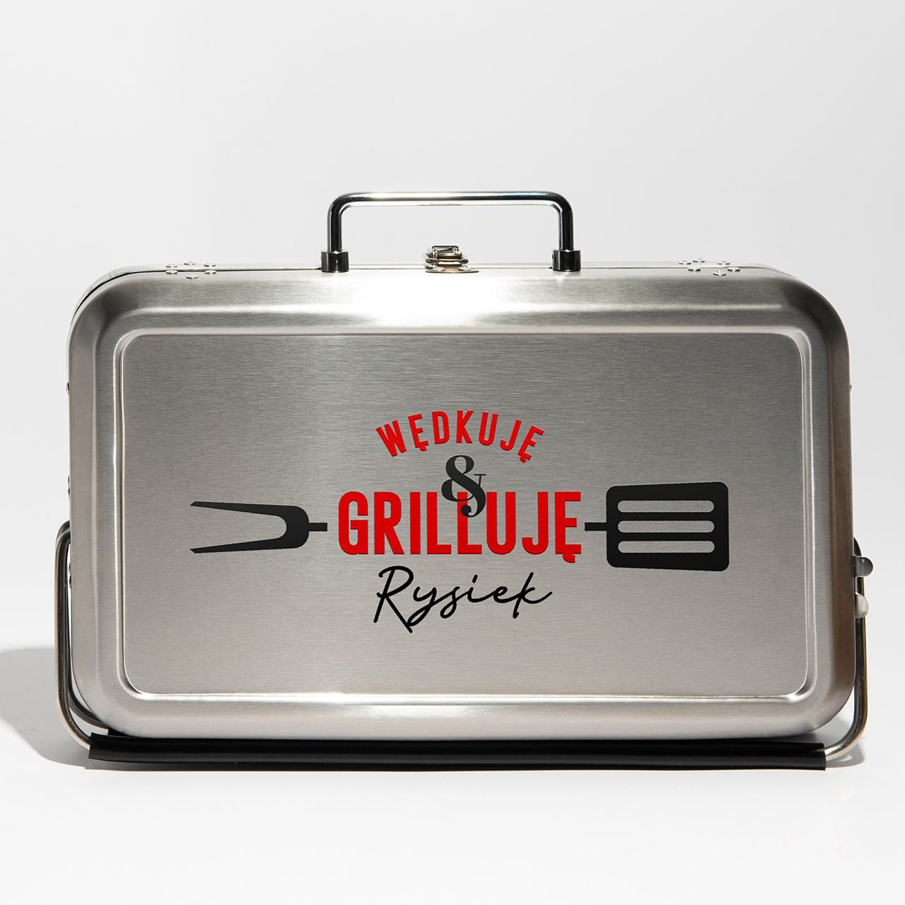 Przenośny mini grill na prezent dla wędkarza