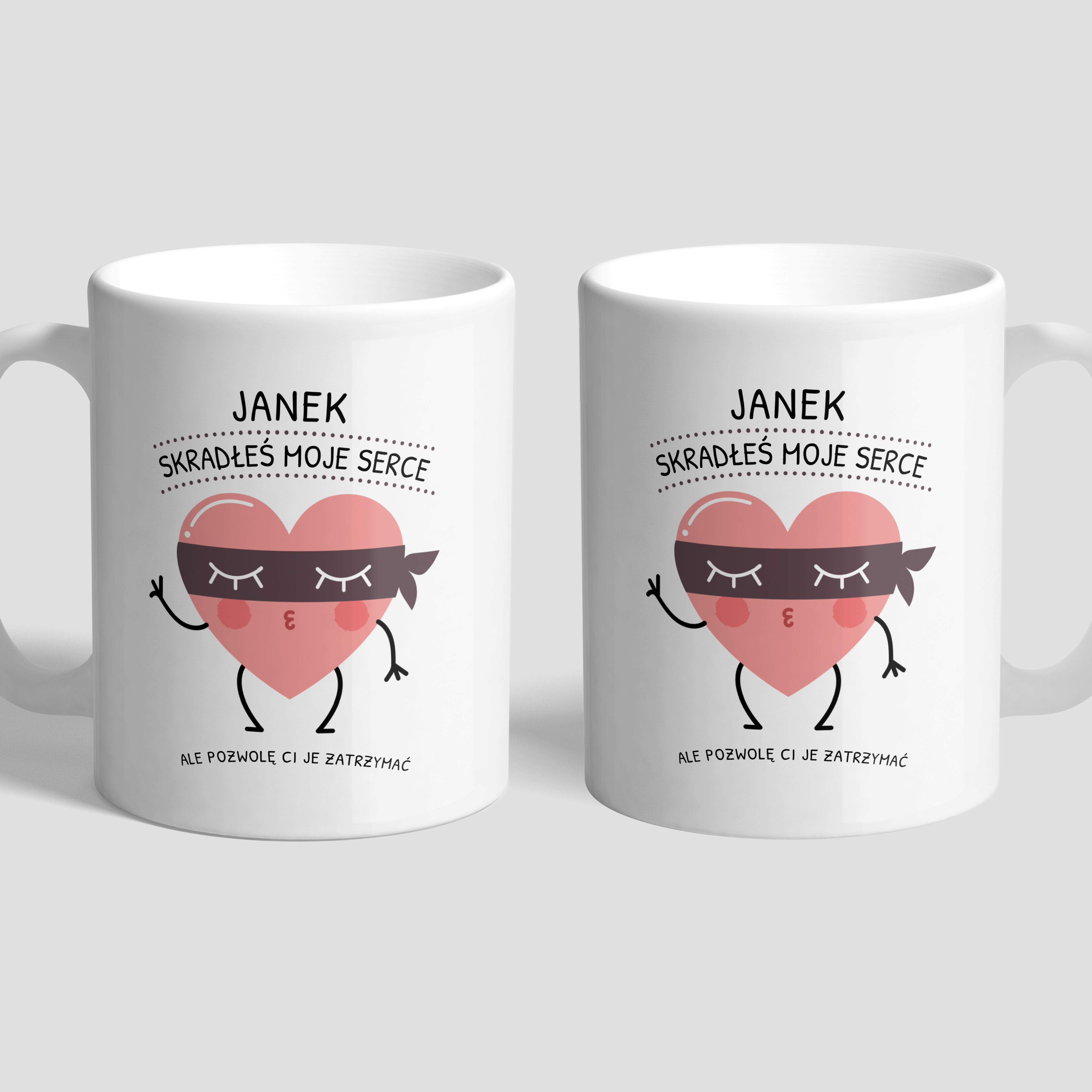 Kubek z sercem - upominek dla ukochanej kubek na walentynki kubek walentynkowy upominek na walentynki