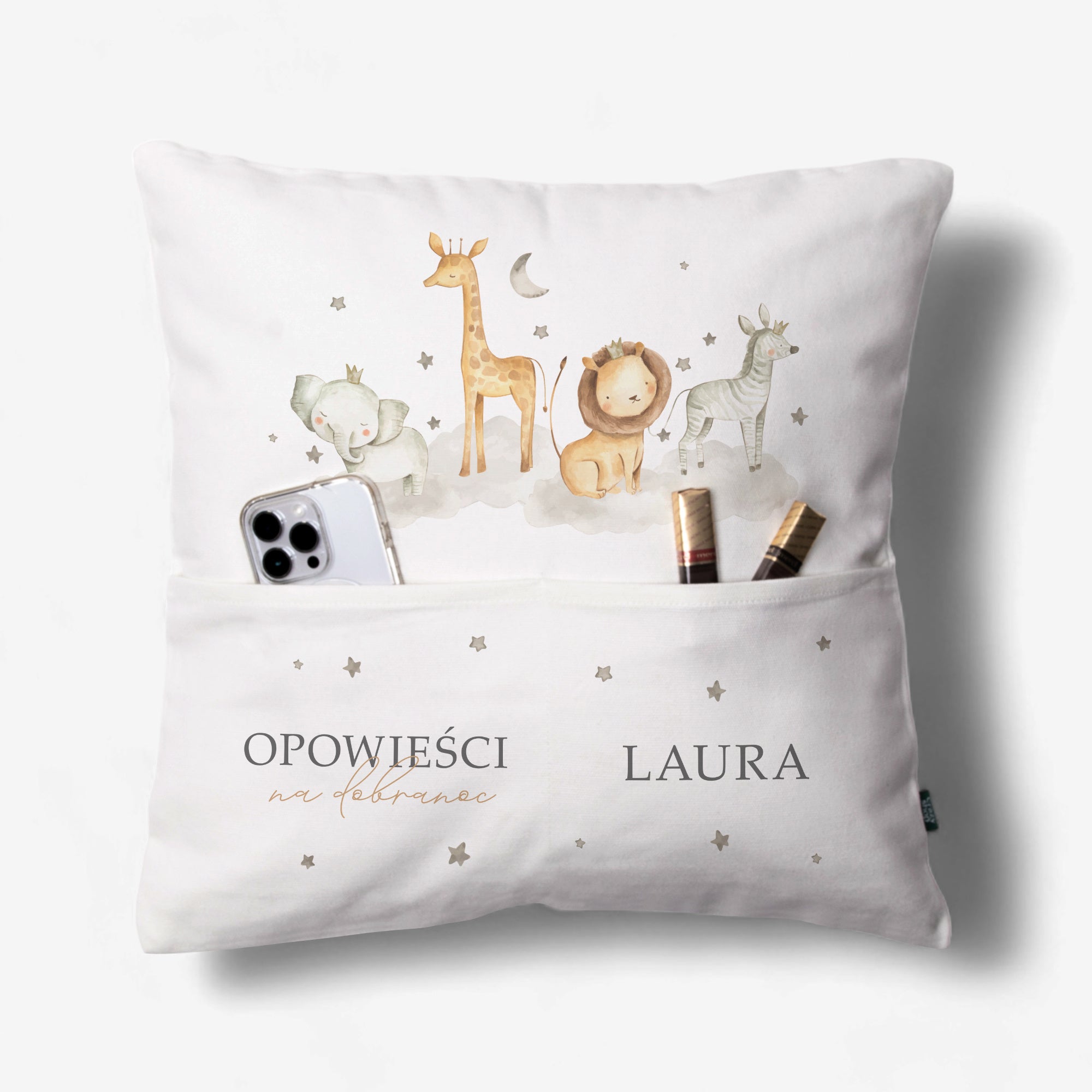 Personalizowana poduszka dla dziecka na dobranoc
