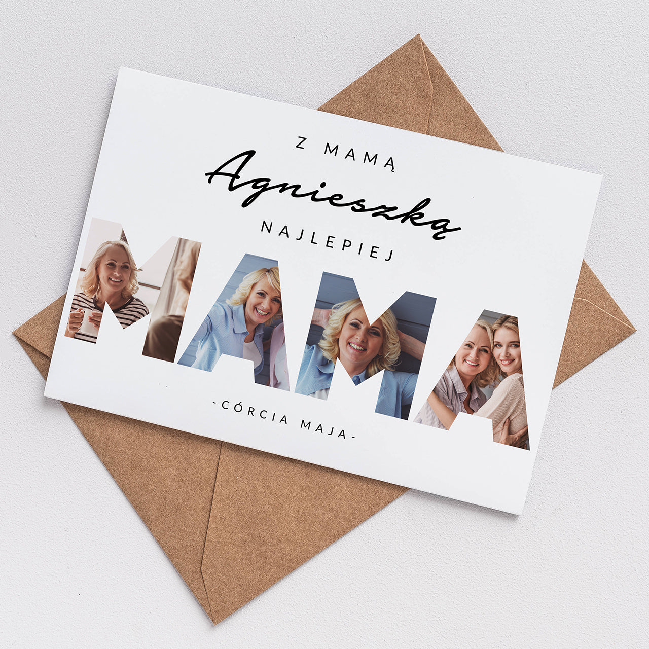 Kartka ze zdjęciami na Dzień Mamy