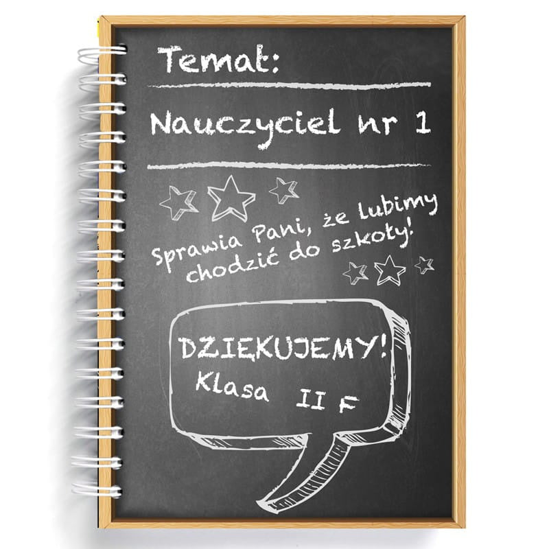 Notatnik dla nauczyciela notatnik dla nauczyciela prezent dla nauczyciela notatnik szkolny