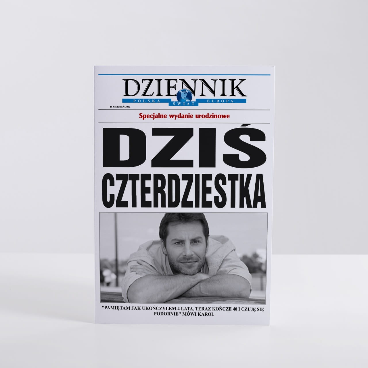 Personalizowana kartka na 40 urodziny kartka na 40 urodziny prezent na 40 urodziny