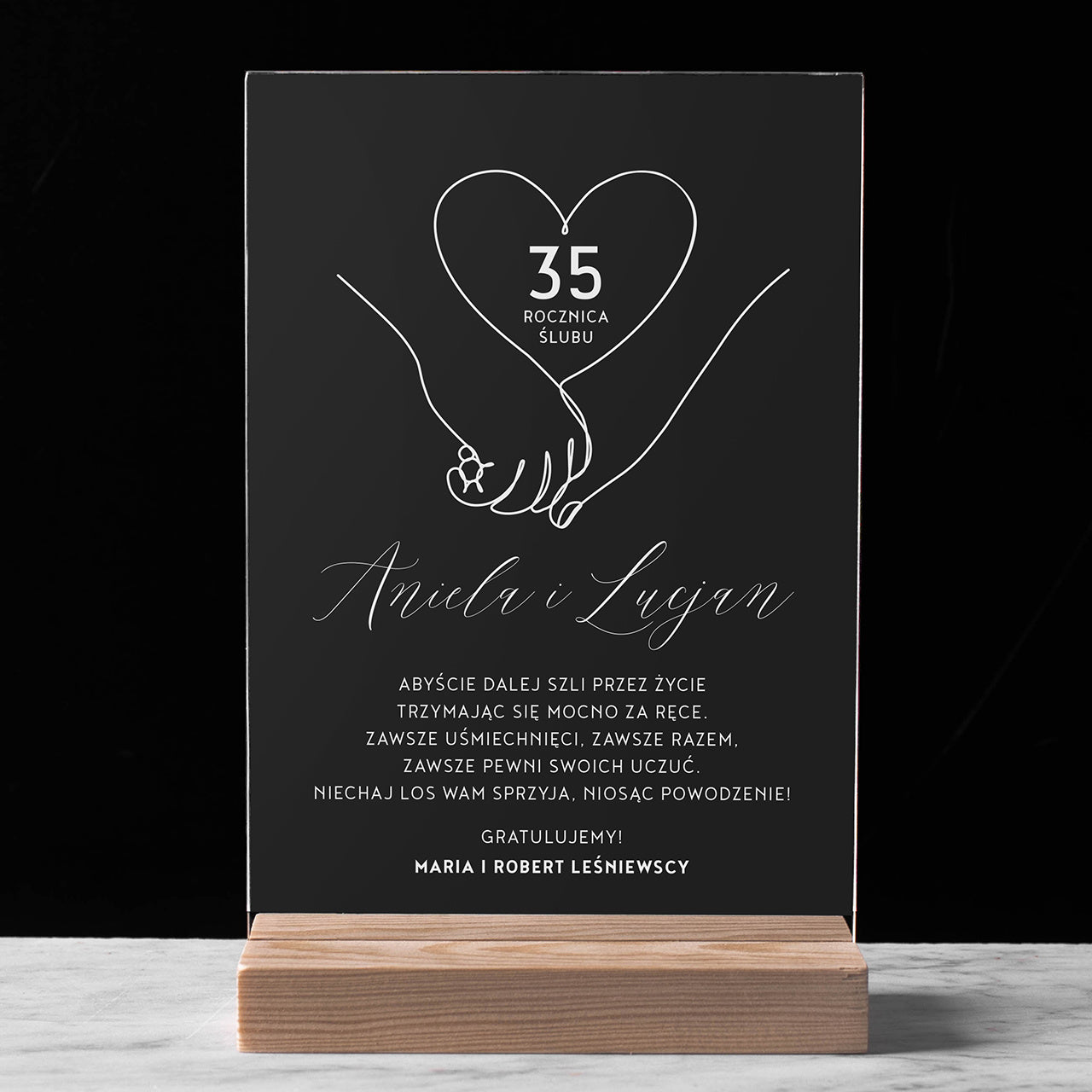 Personalizowana statuetka na Rocznicę Ślubu