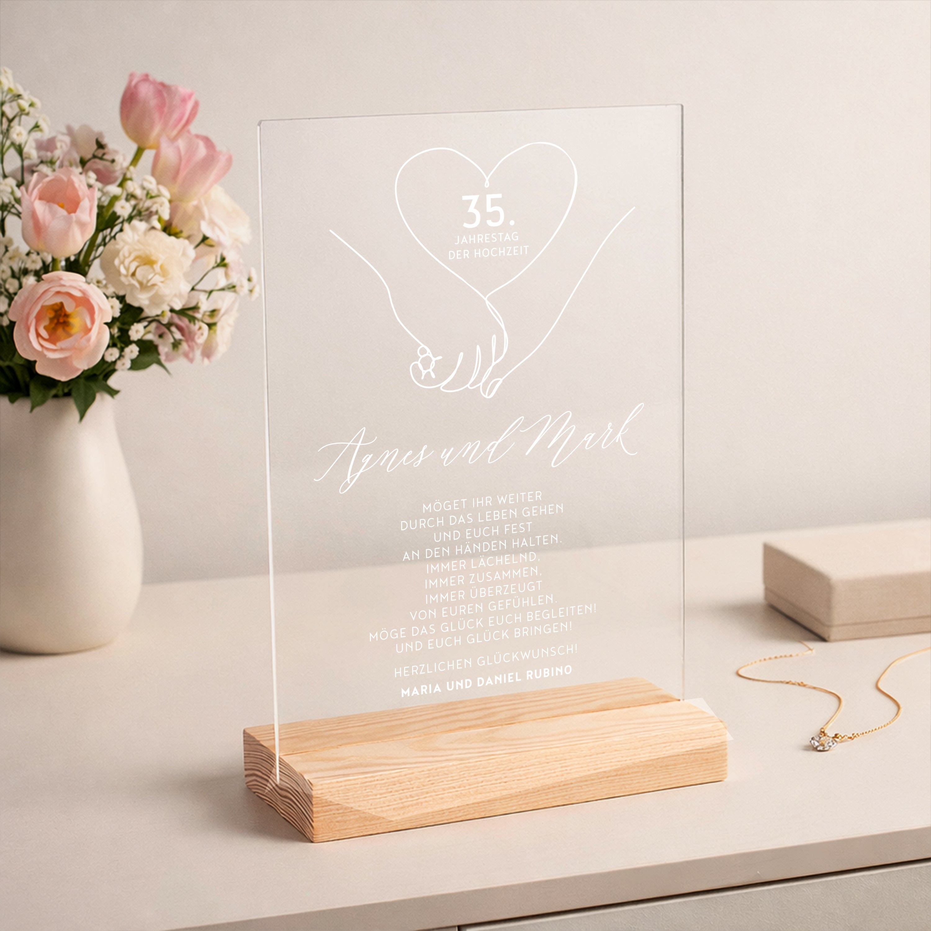 Statuette zum Hochzeitstag Gemeinsam durchs Leben