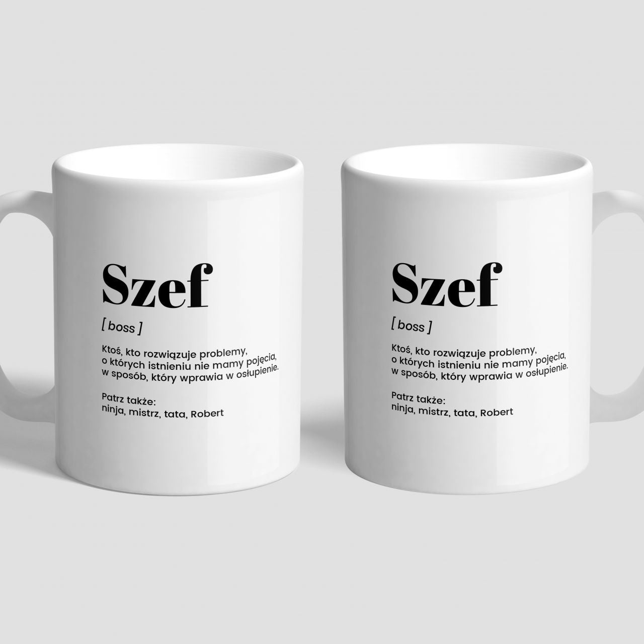 Kubek z nadrukiem na prezent dla szefa