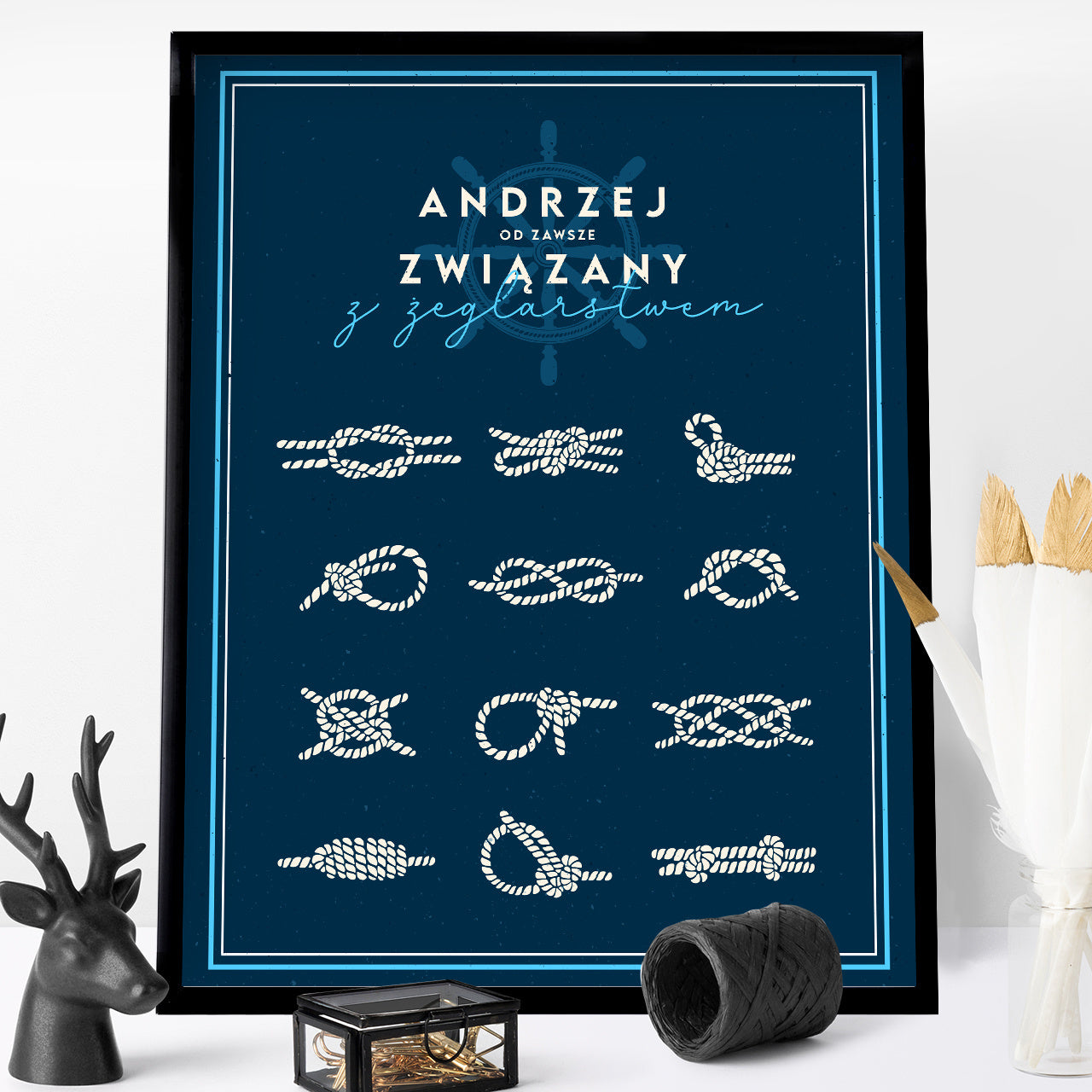 Plakat dla marynarza prezent dla marynarza personalizowany plakat plakat personalizowany