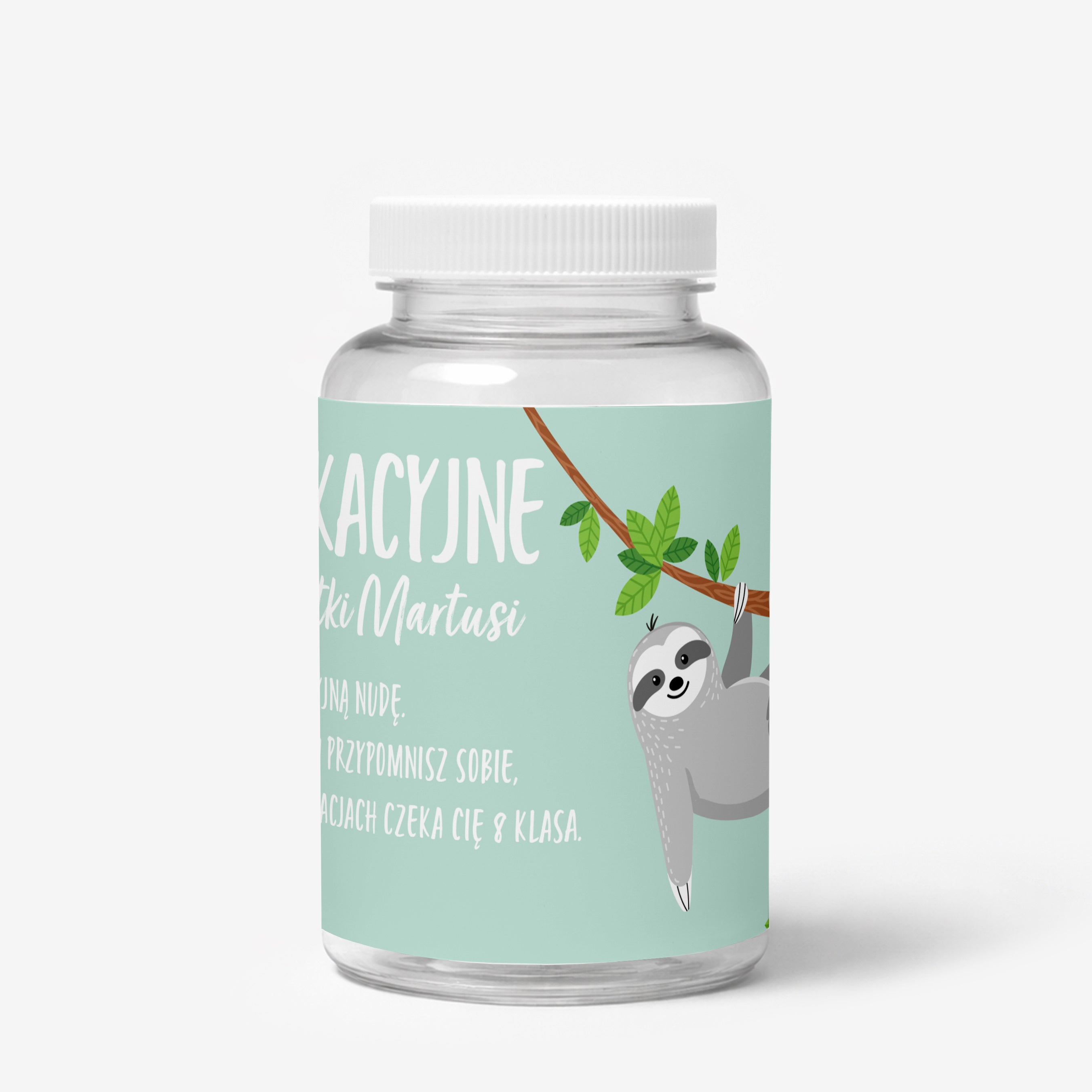 Personalizowane opakowanie na miętówki/cukierki - prezent na koniec roku prezent dla ucznia pojemnik na cukierki