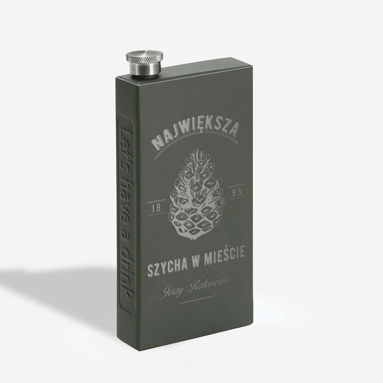 Piersiówka z grawerem na urodziny dla mężczyzny