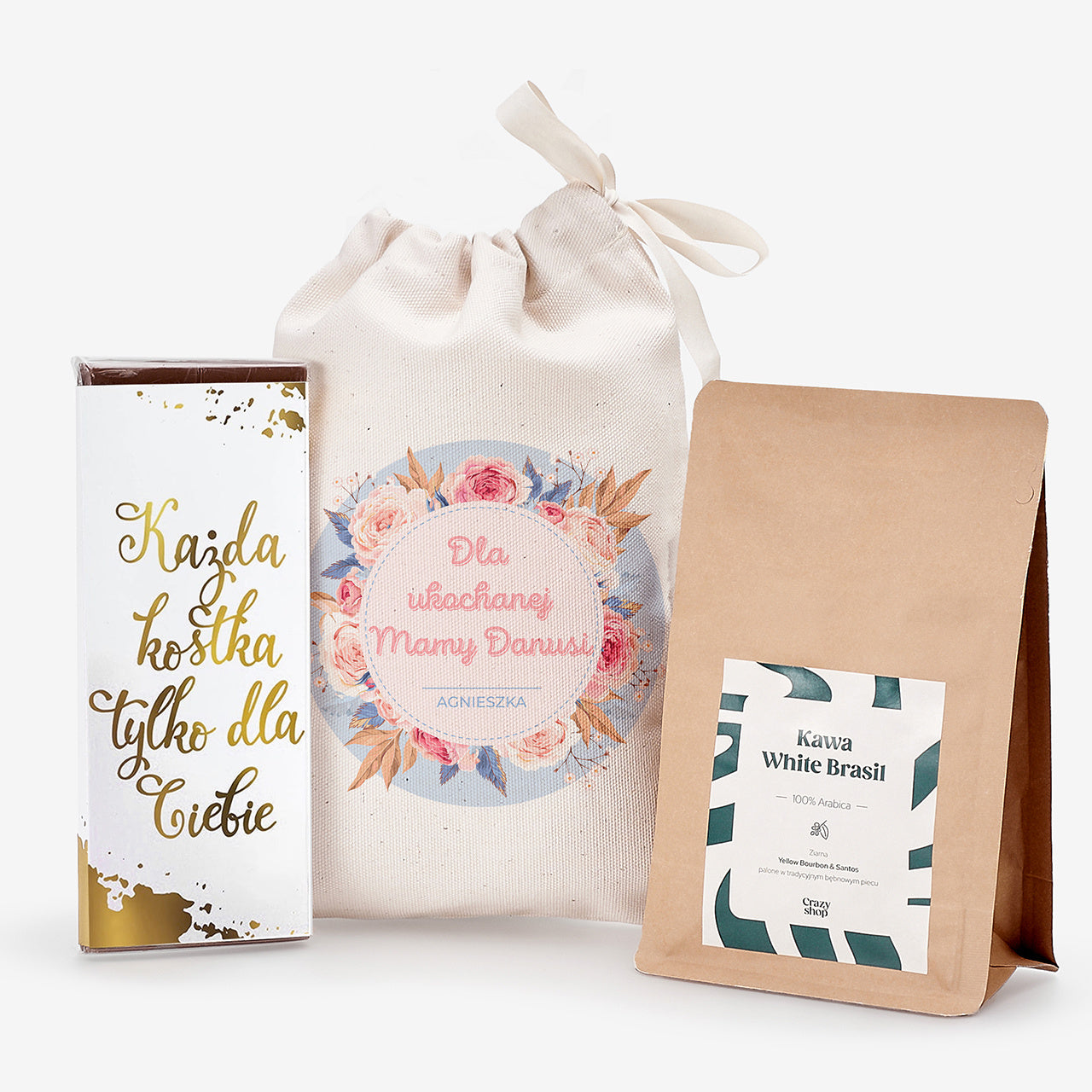 Zestaw prezentowy kawa i czekolada - upominek na Dzień Mamy prezent na dzień mamy zestaw prezentowy dla mamy