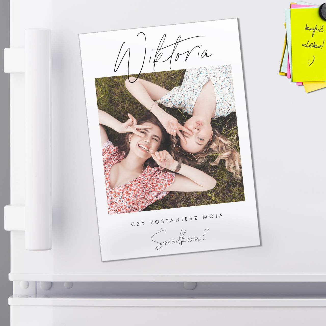 Magnes personalizowany - prośba o świadkowanie dla niej prezent dla świadkowej pytanie o świadkowanie