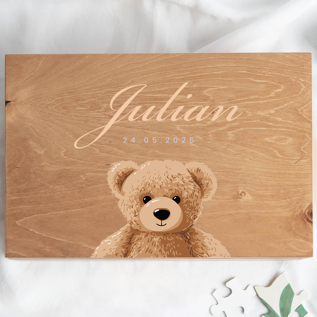 Memory Box - prezent dla dziecka pudełko na drobiazgi grawerowane pudełko dla dziecka skrzyneczka drewniana