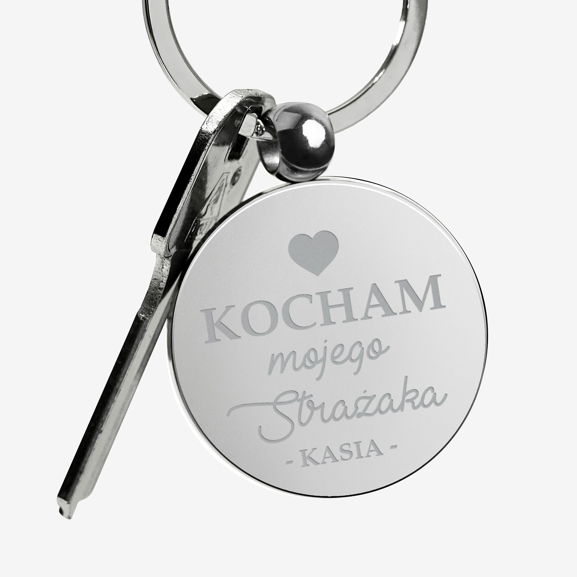 Grawerowany brelok strażacki brelok z grawerem prezent dla strażaka personalizowany brelok brelok dla strażaka