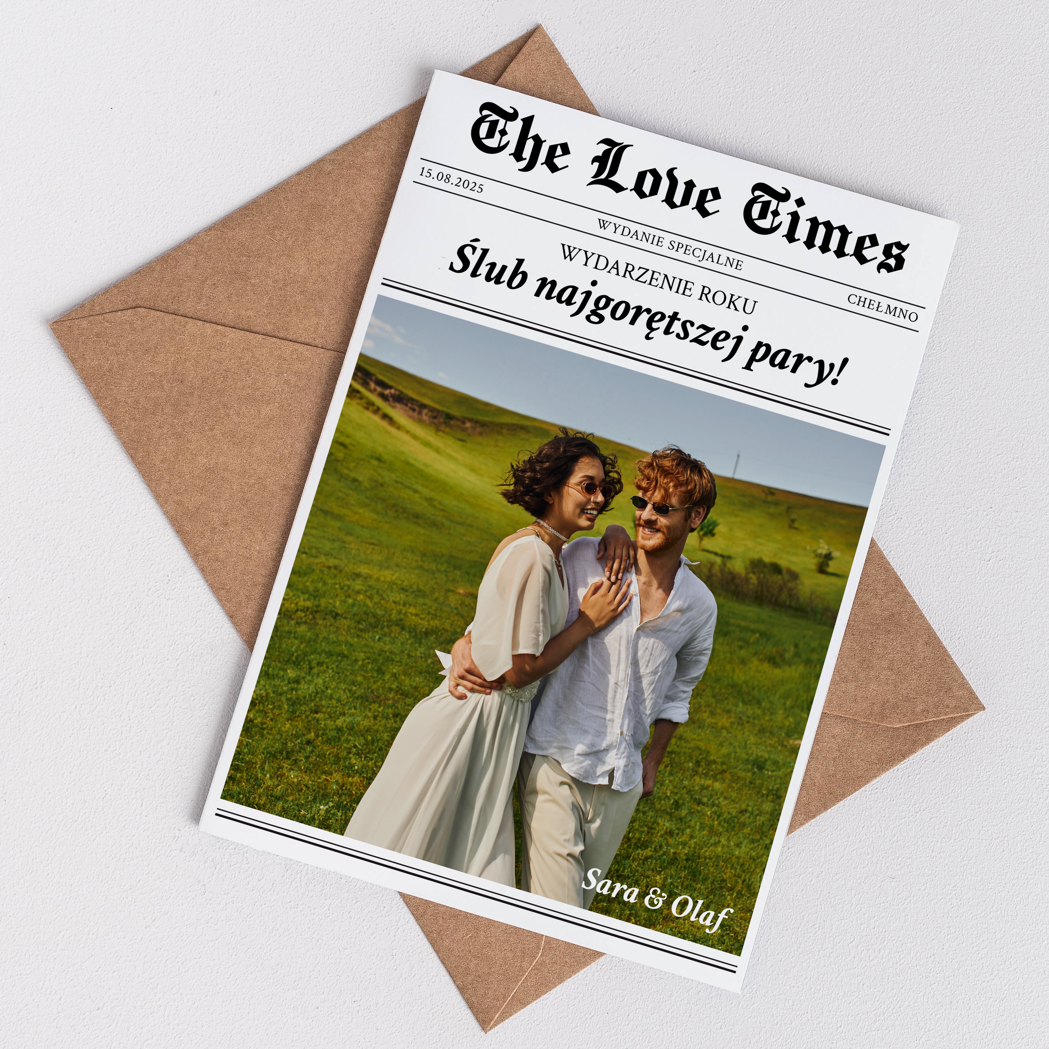 Kartka ze zdjęciem na Ślub