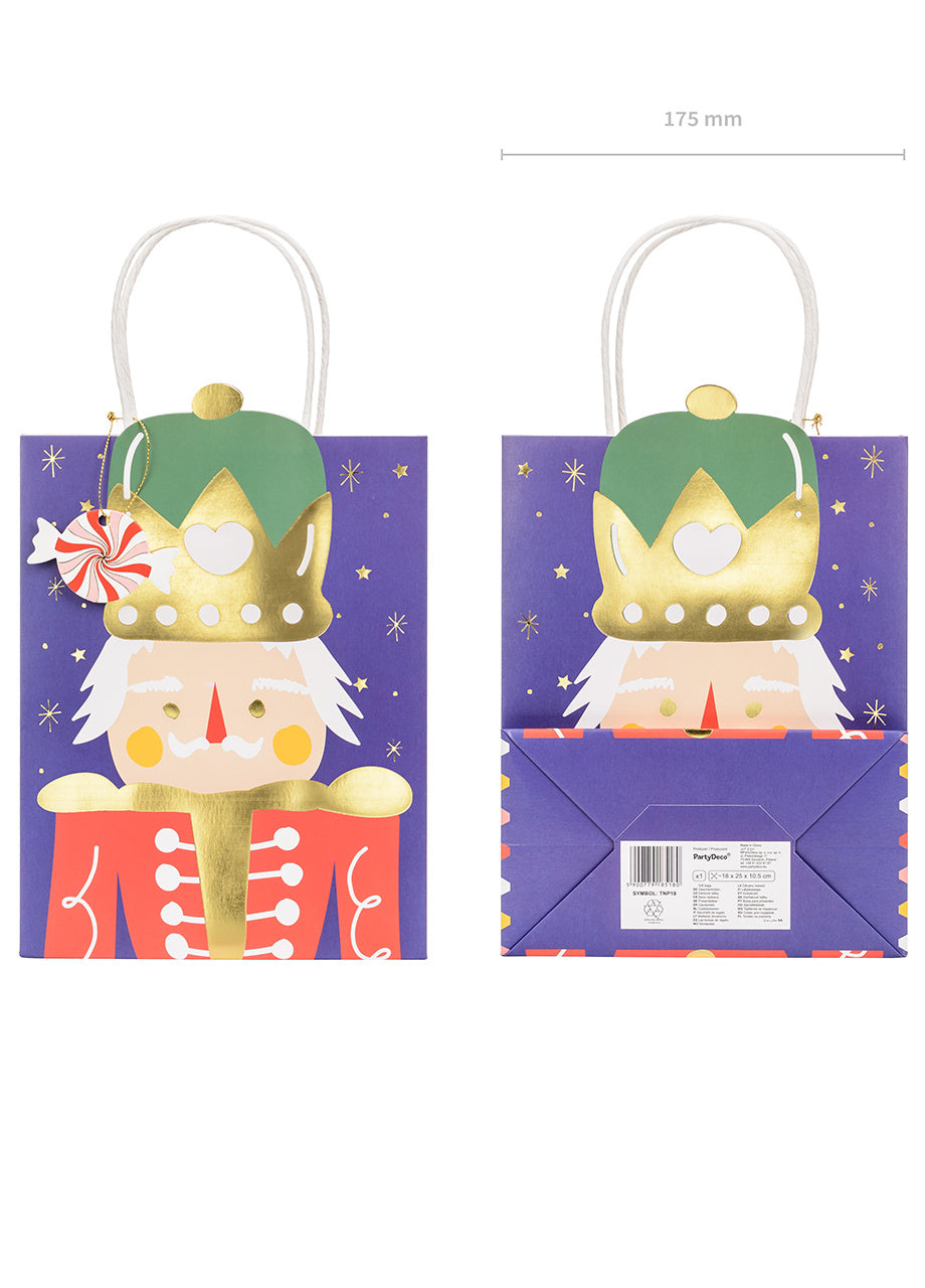 Świąteczna torebka na prezent Dziadek do Orzechów