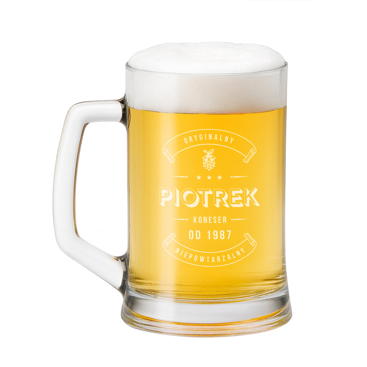 Personalizowany kufel do piwa - prezent urodzinowy dla mężczyzny