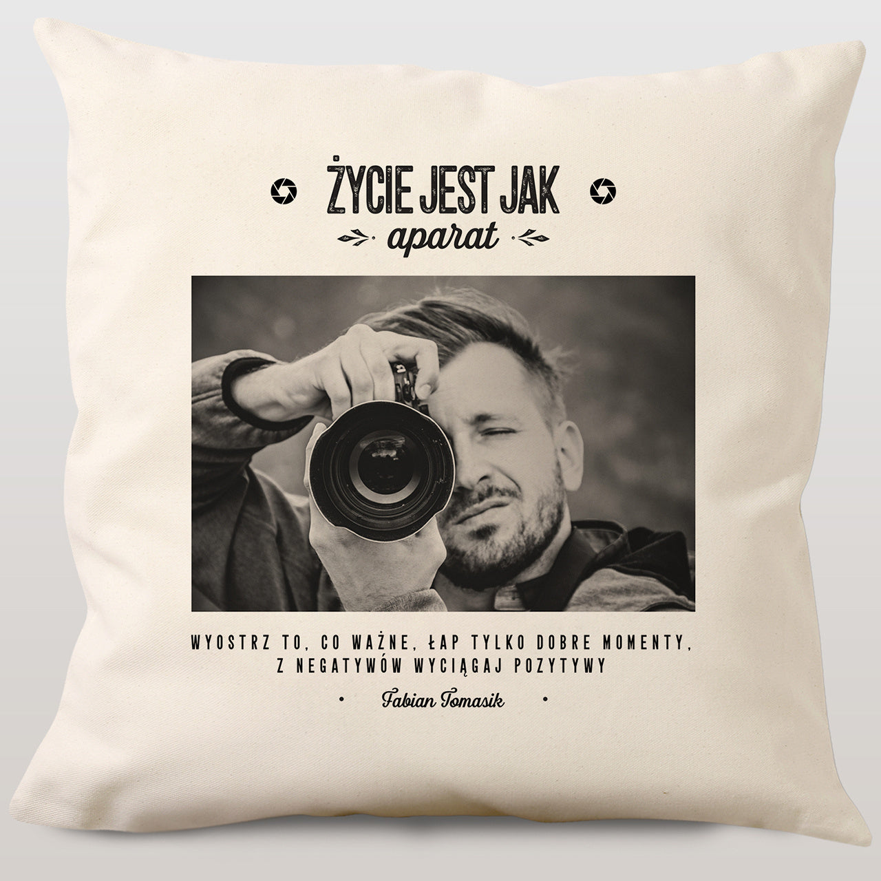 Poduszka ze zdjęciem dla fotografa