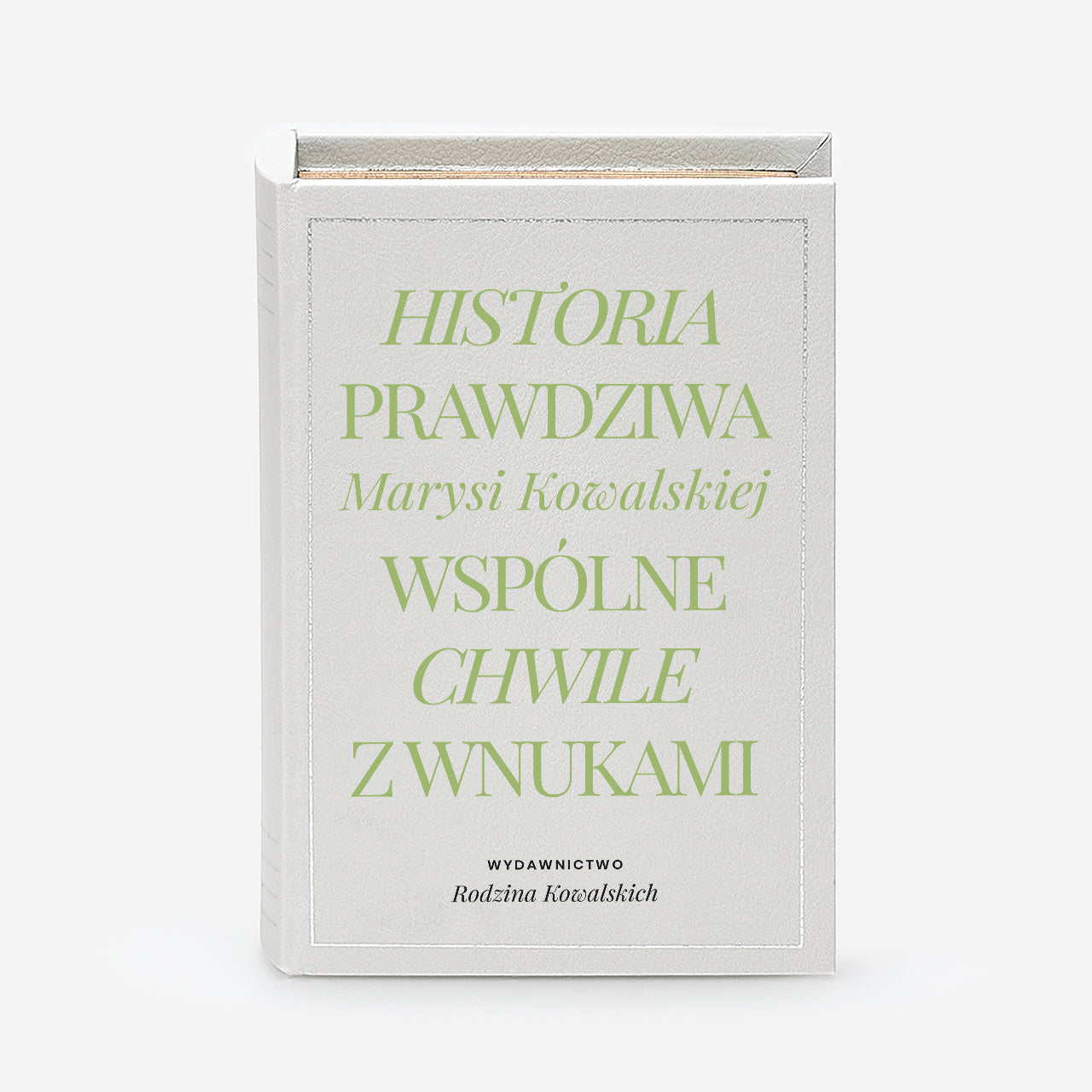 Personalizowane pudełko książka - prezent od wnuków dla babci