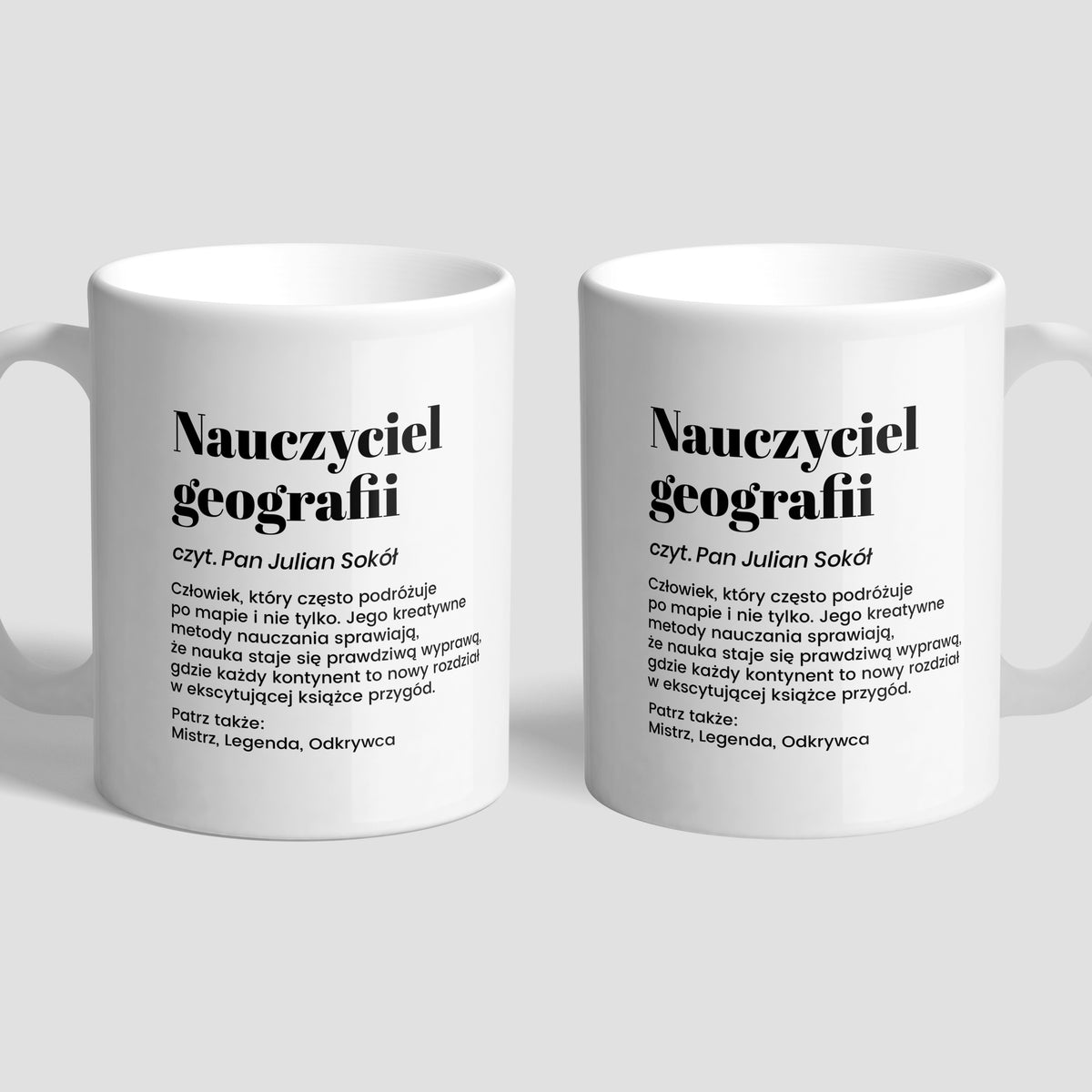 Personalizowany kubek dla nauczyciela geografii - Definicja