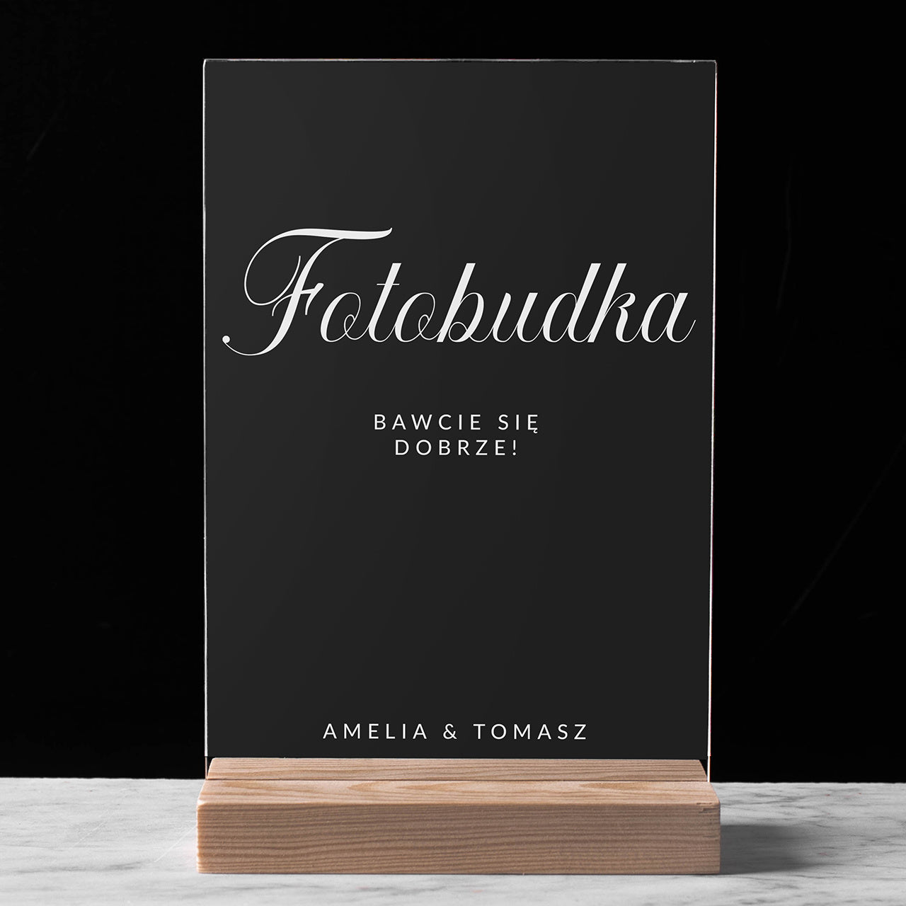 Informacyjna tabliczka - fotobudka