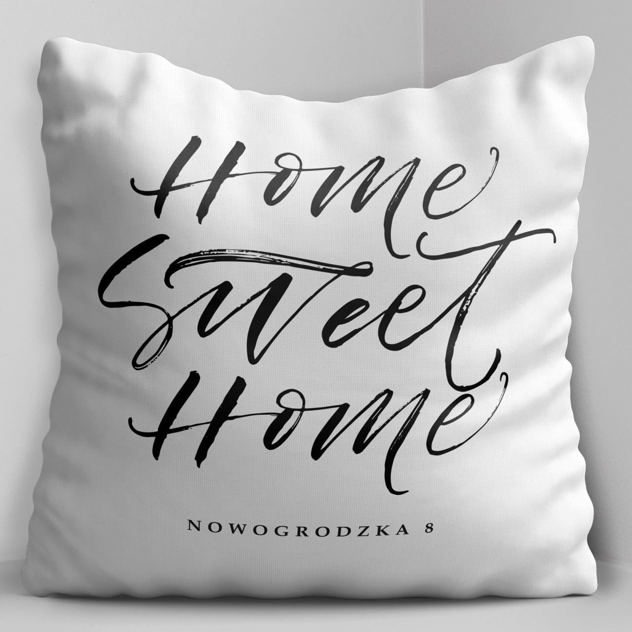Dekoracyjna poduszka - prezent do nowego domu poduszka dekoracyjna prezent na nowy dom personalizowana poduszka