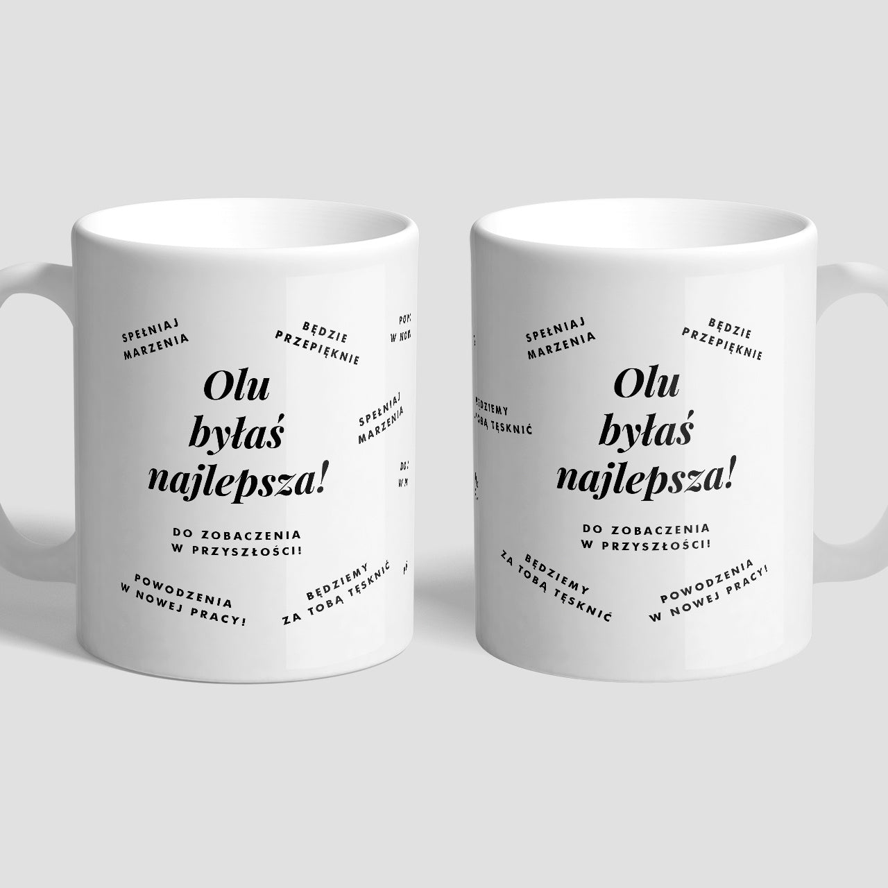 Kubek z personalizacją - prezent na odejście z pracy dla koleżanki kubek z nadrukiem