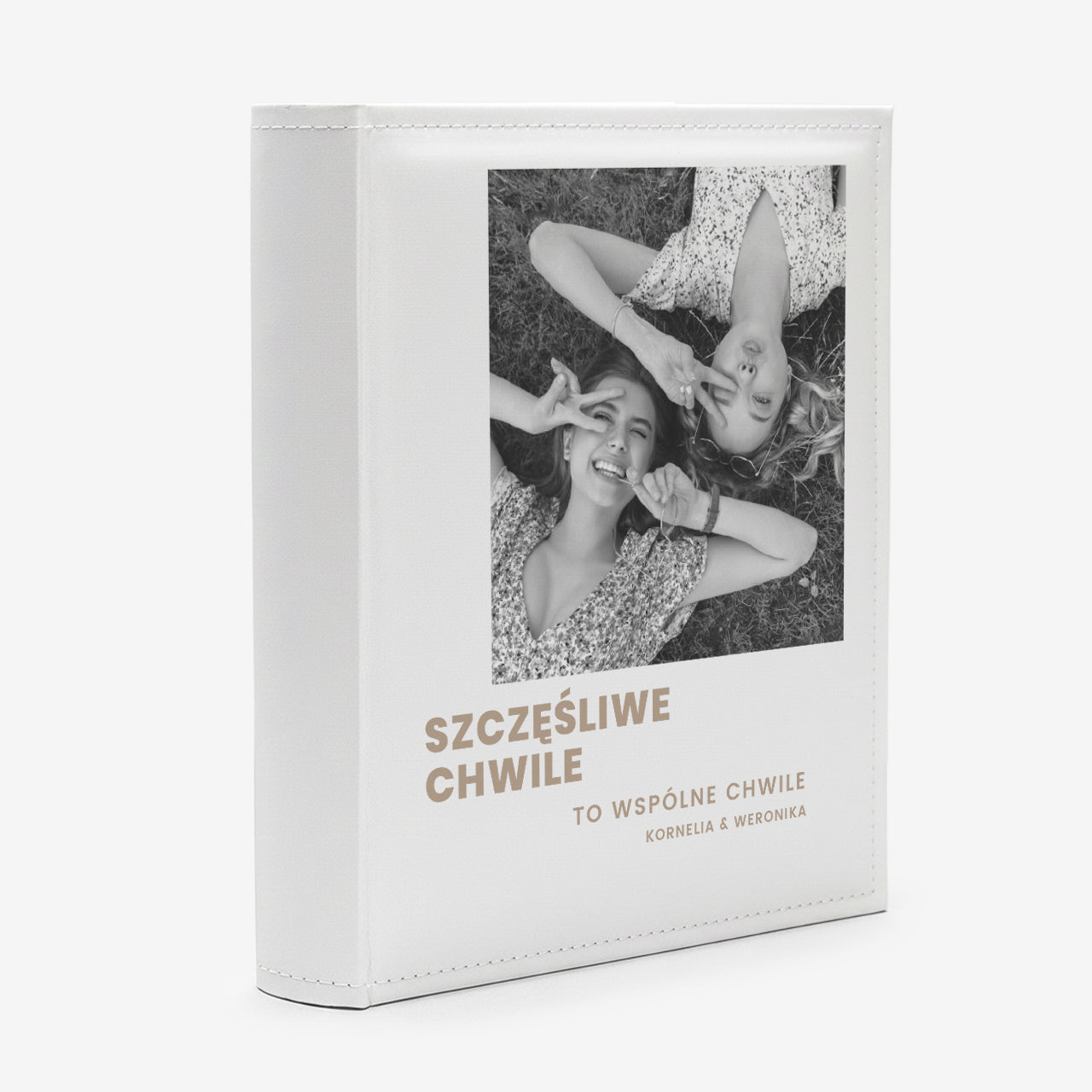 Personalizowany album na zdjęcia - Szczęśliwe Chwile - prezent na najlepszej przyjaciółki prezent dla przyjaciółki