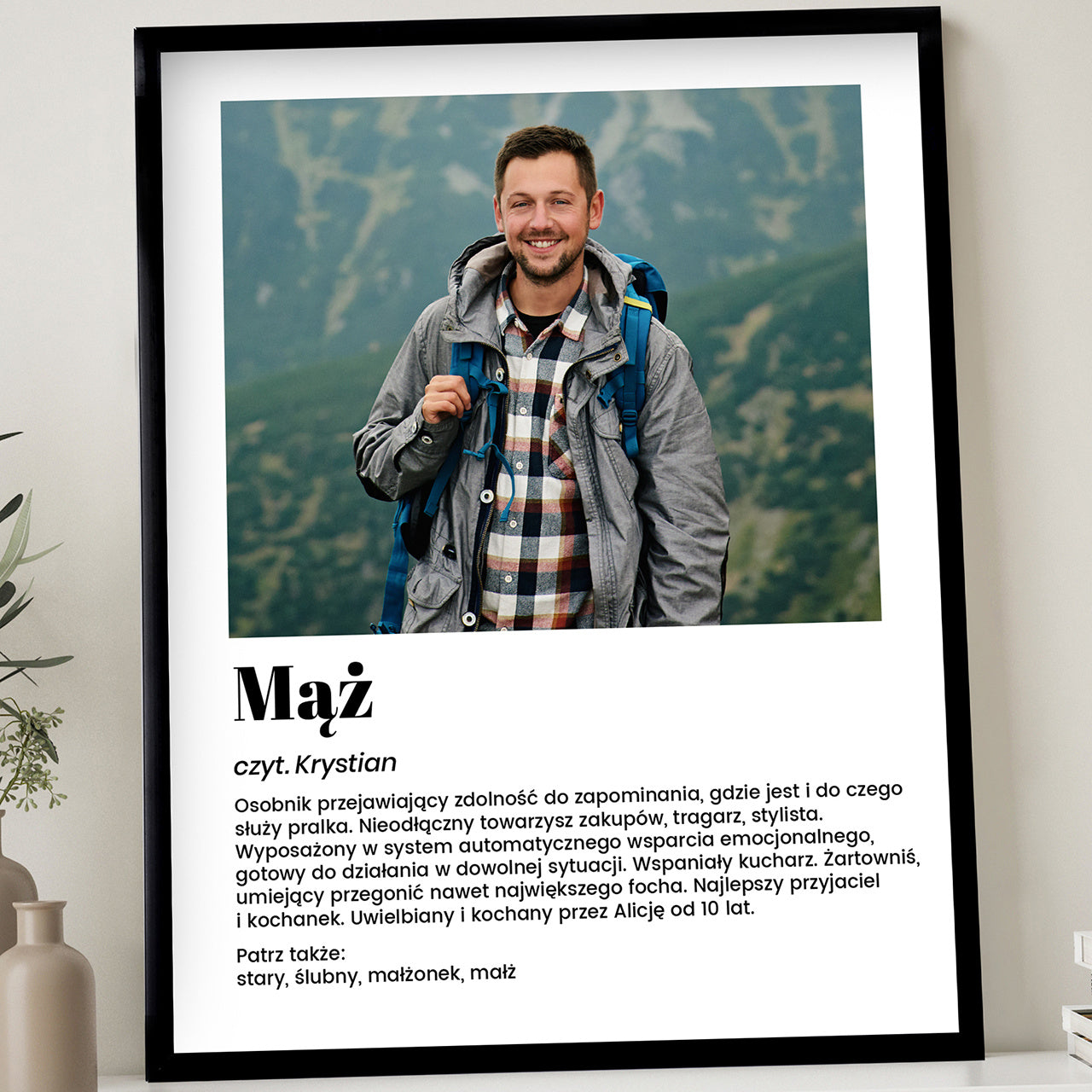 Plakat dla męża - definicja