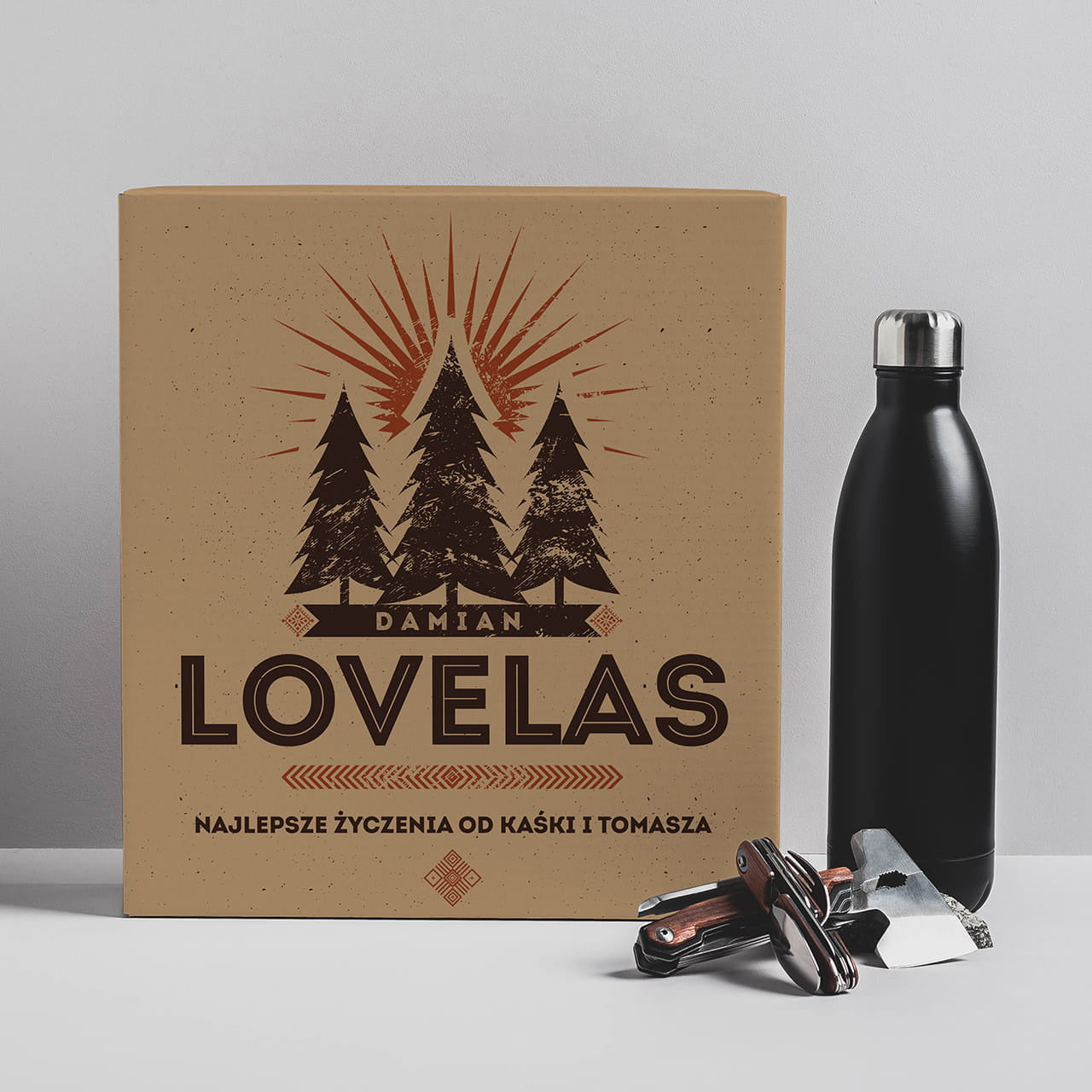 Personalizowany zestaw survivalowy dla leśnika - lovelas