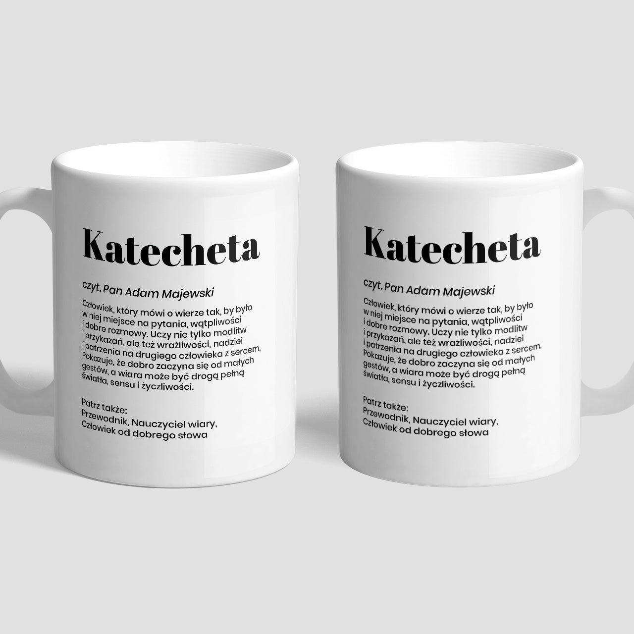 Personalizowany kubek dla katechety - definicja