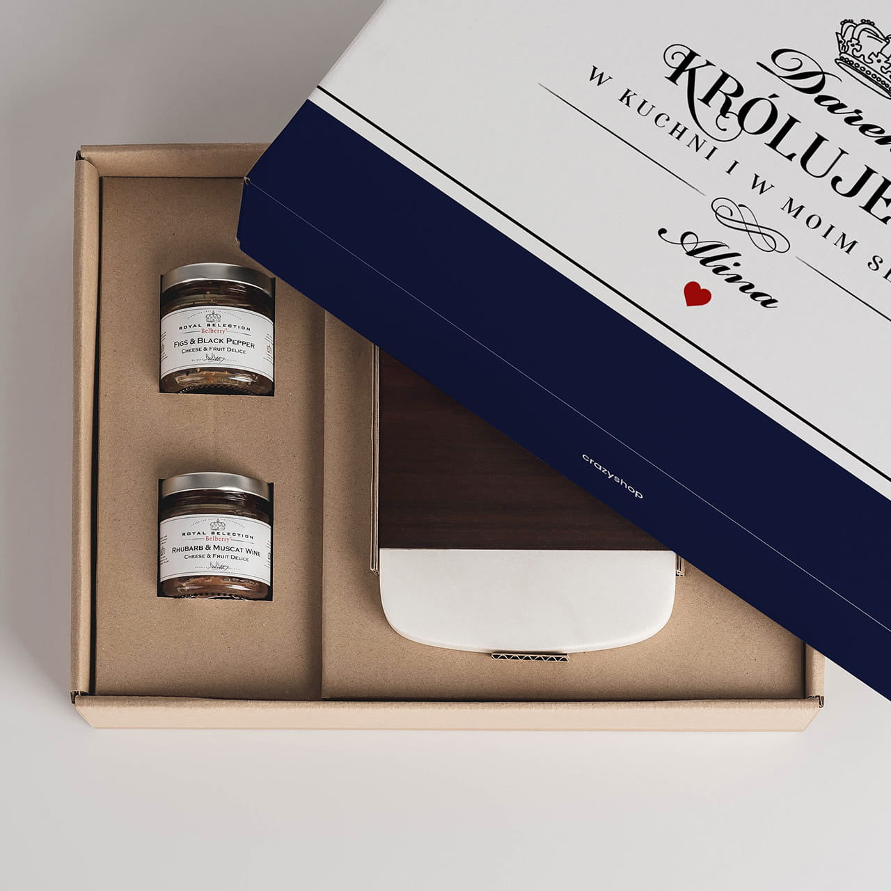 Konfitury i deska do serów na urodziny dla niego prezent na urodziny dla niego zestaw konfitur deska do sera