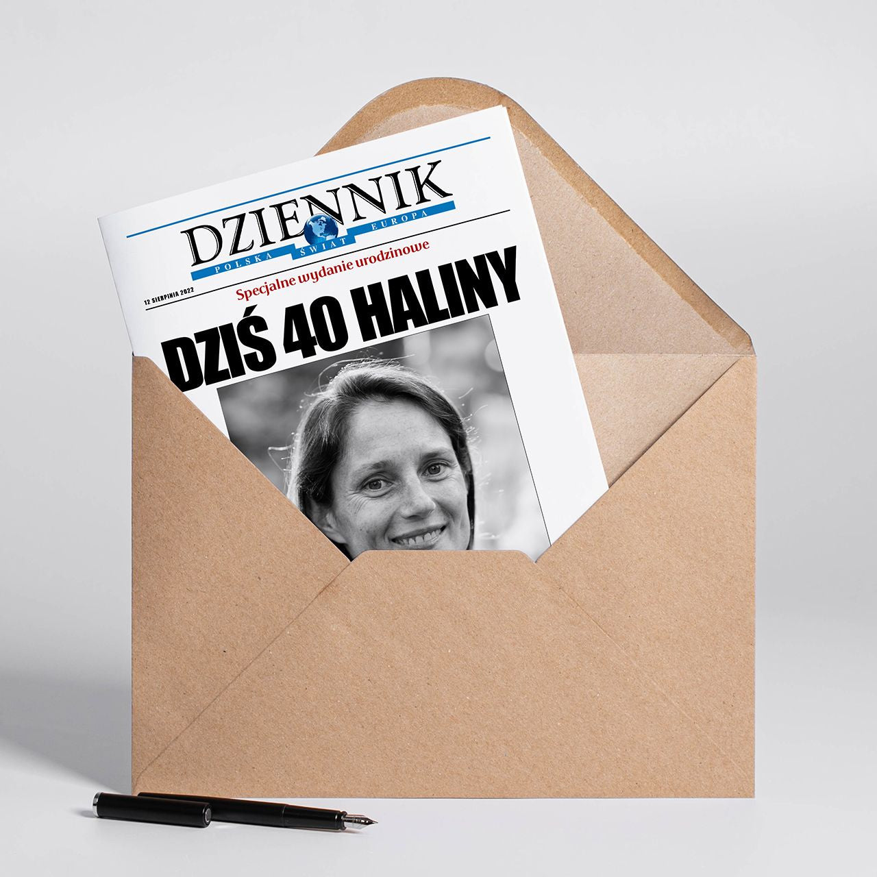 Fotokartka na 40 urodziny - Dziennik A4