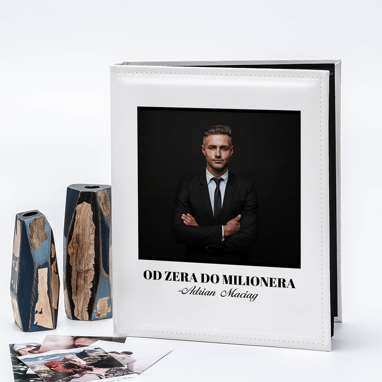 Personalizowany album dla biznesmena album na zdjęcia album do zdjęć album personalizowany prezent dla biznesmena