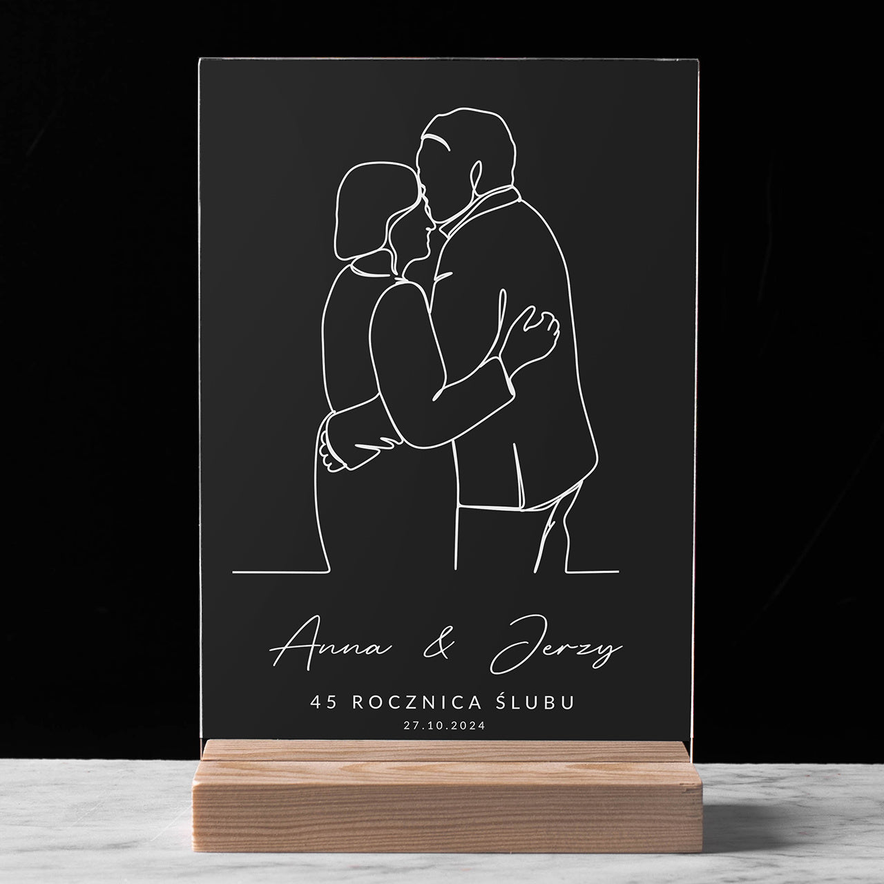 Personalizowana statuetka na Rocznicę Ślubu