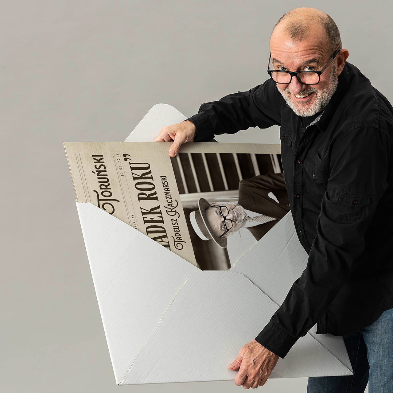 Kartka okolicznościowa XXL - prezent ze zdjęciem na Dzień Dziadka