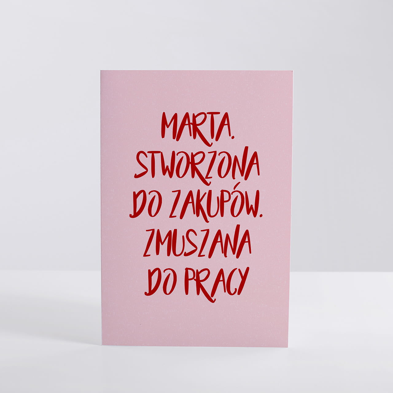 Personalizowana kartka dla zakupoholiczki